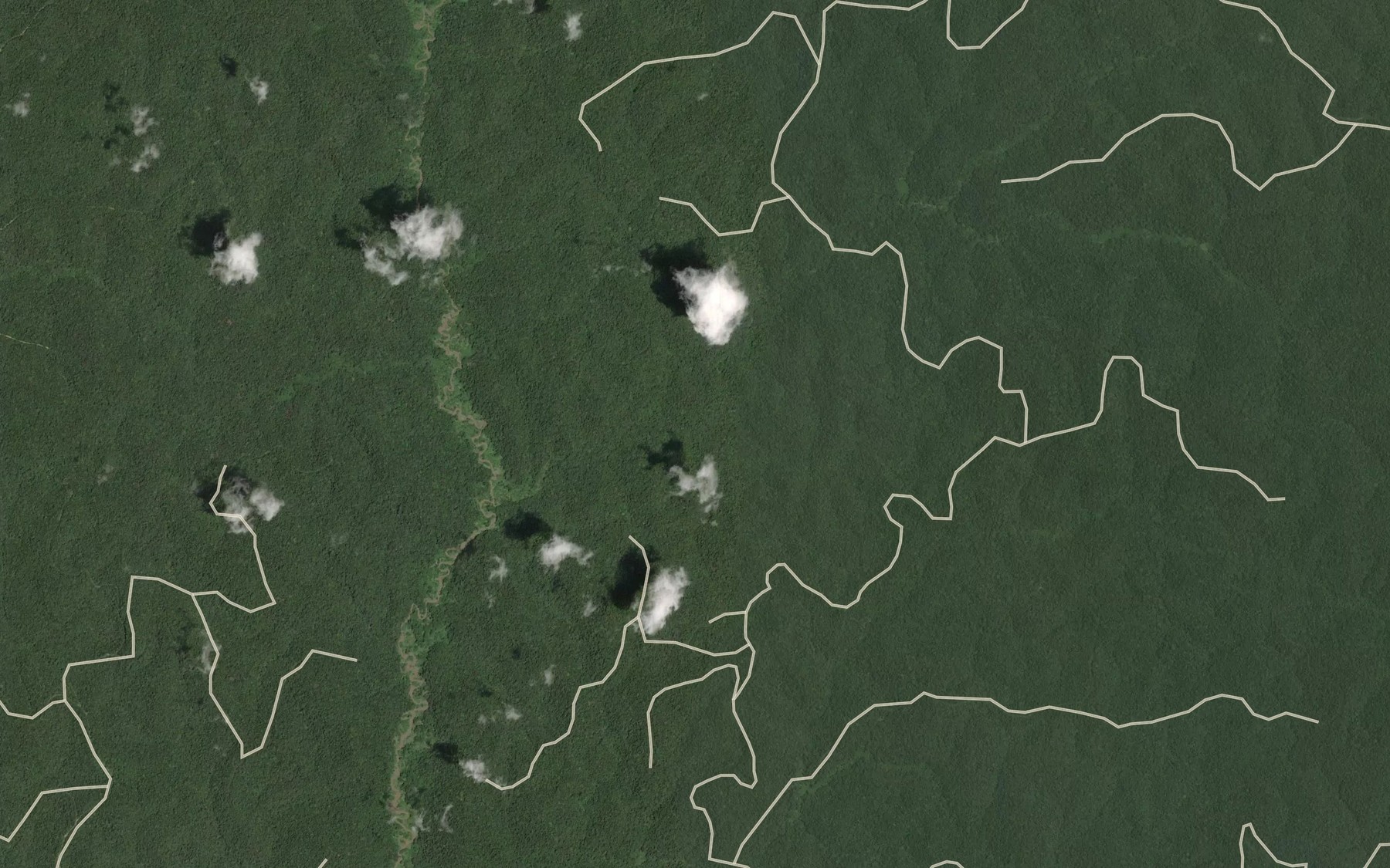 Satellite map of the Moubanga