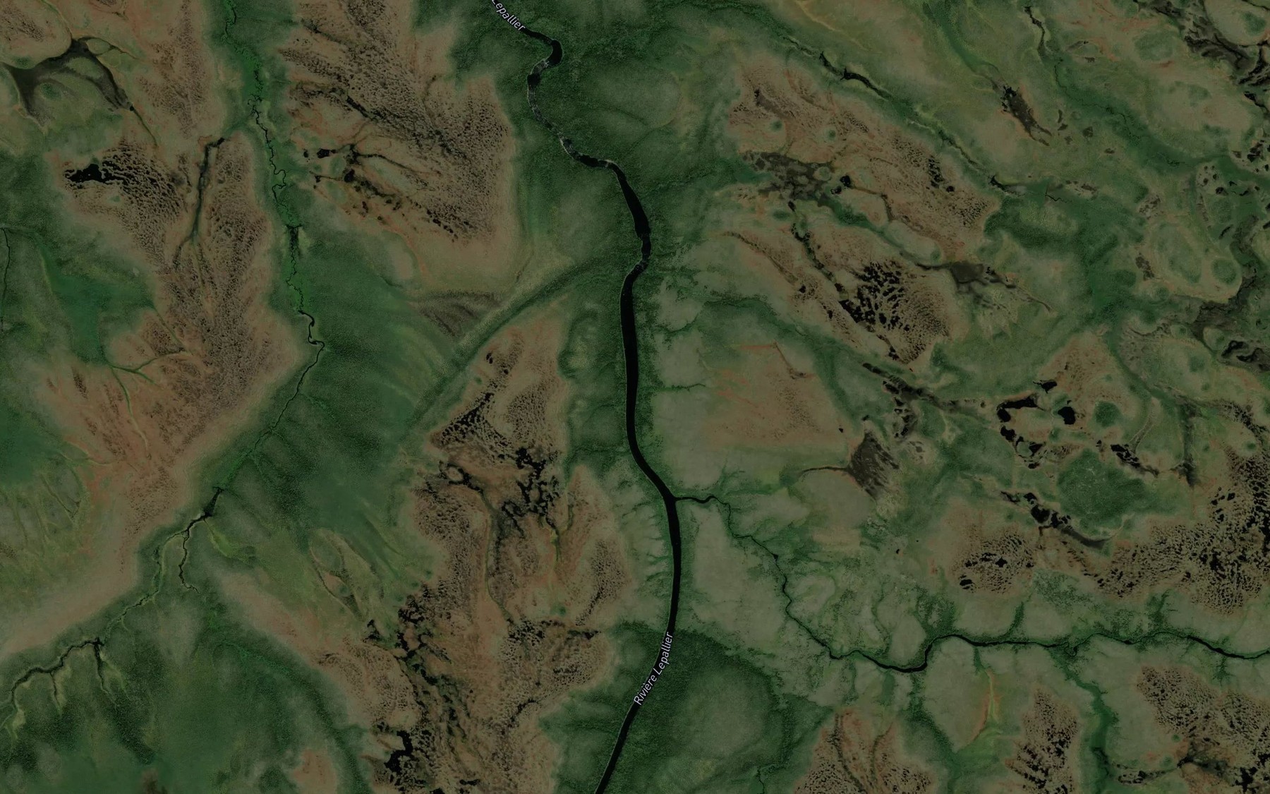 Satellite map of the Ruisseau Kachiskayustikweyach