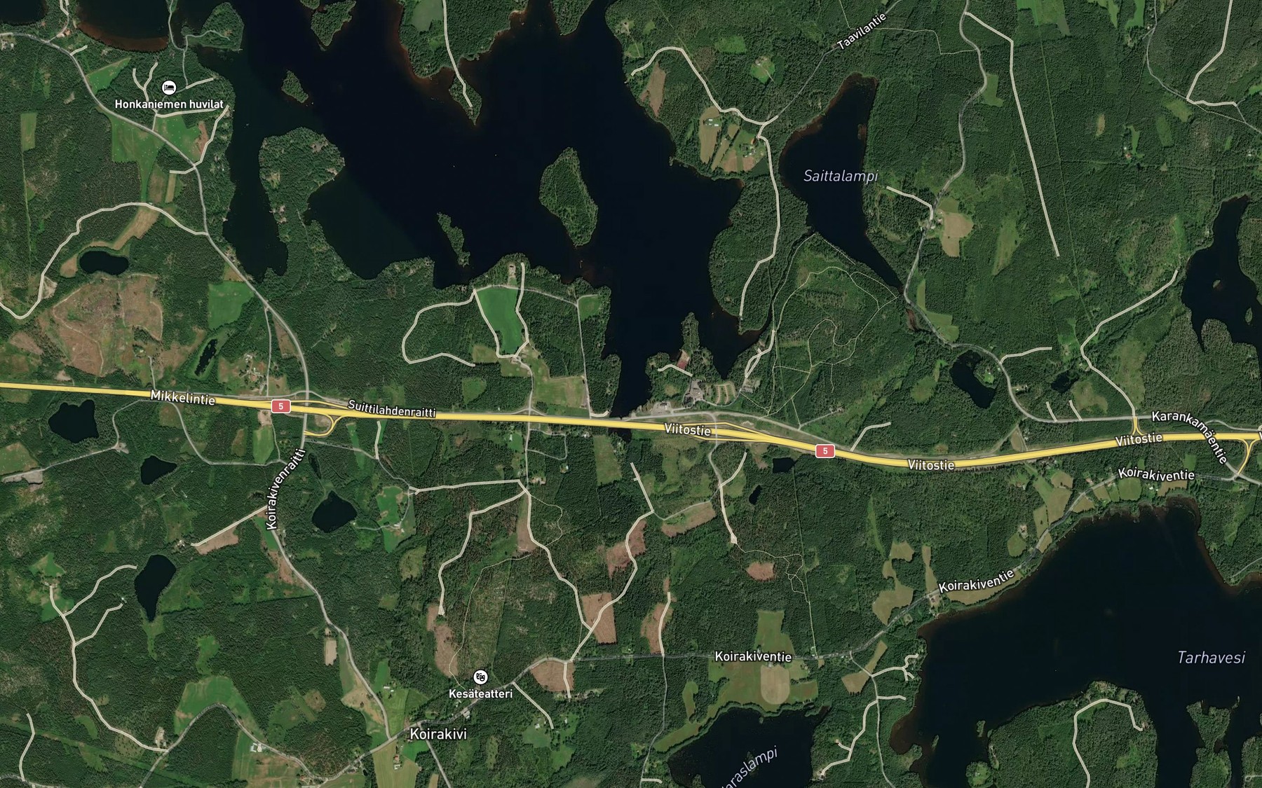 Satellite map of the Suitsilahti