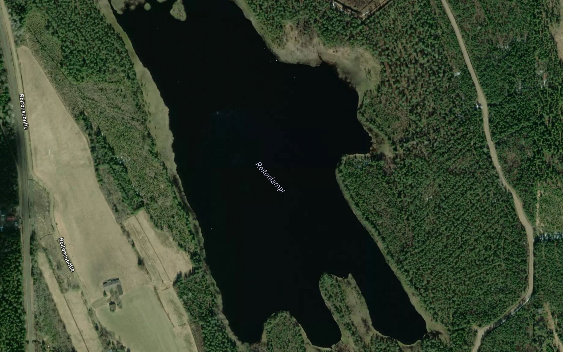 Satellite map of the Roitonlampi