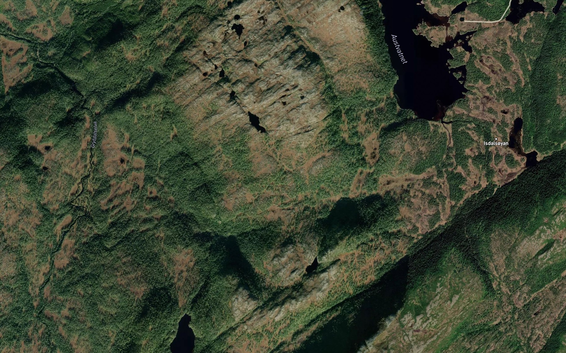 Satellite map of the Kringlatbekken
