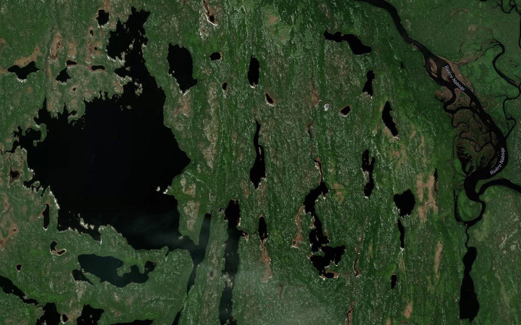 Satellite map of the Lac Carole