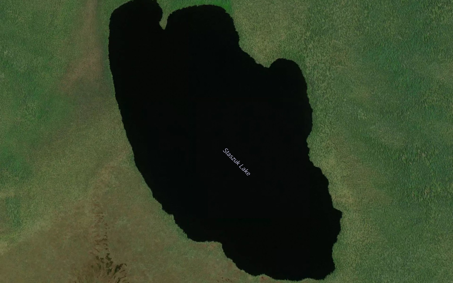 Satellite map of the Staszuk Lake