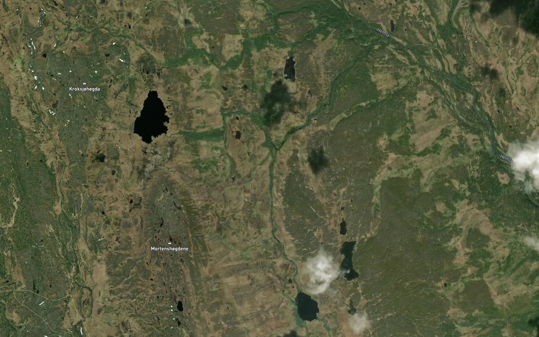 Satellite map of the Steinsjobekken