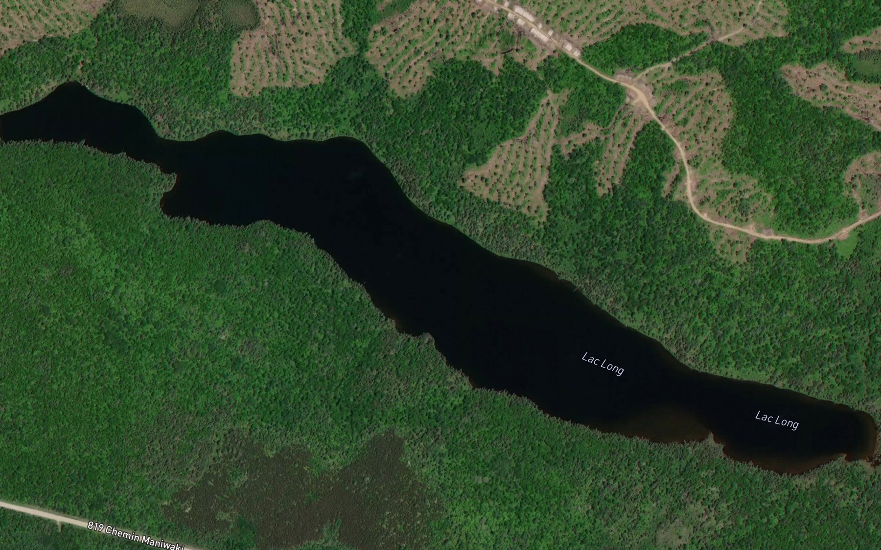 Satellite map of the Lac Long