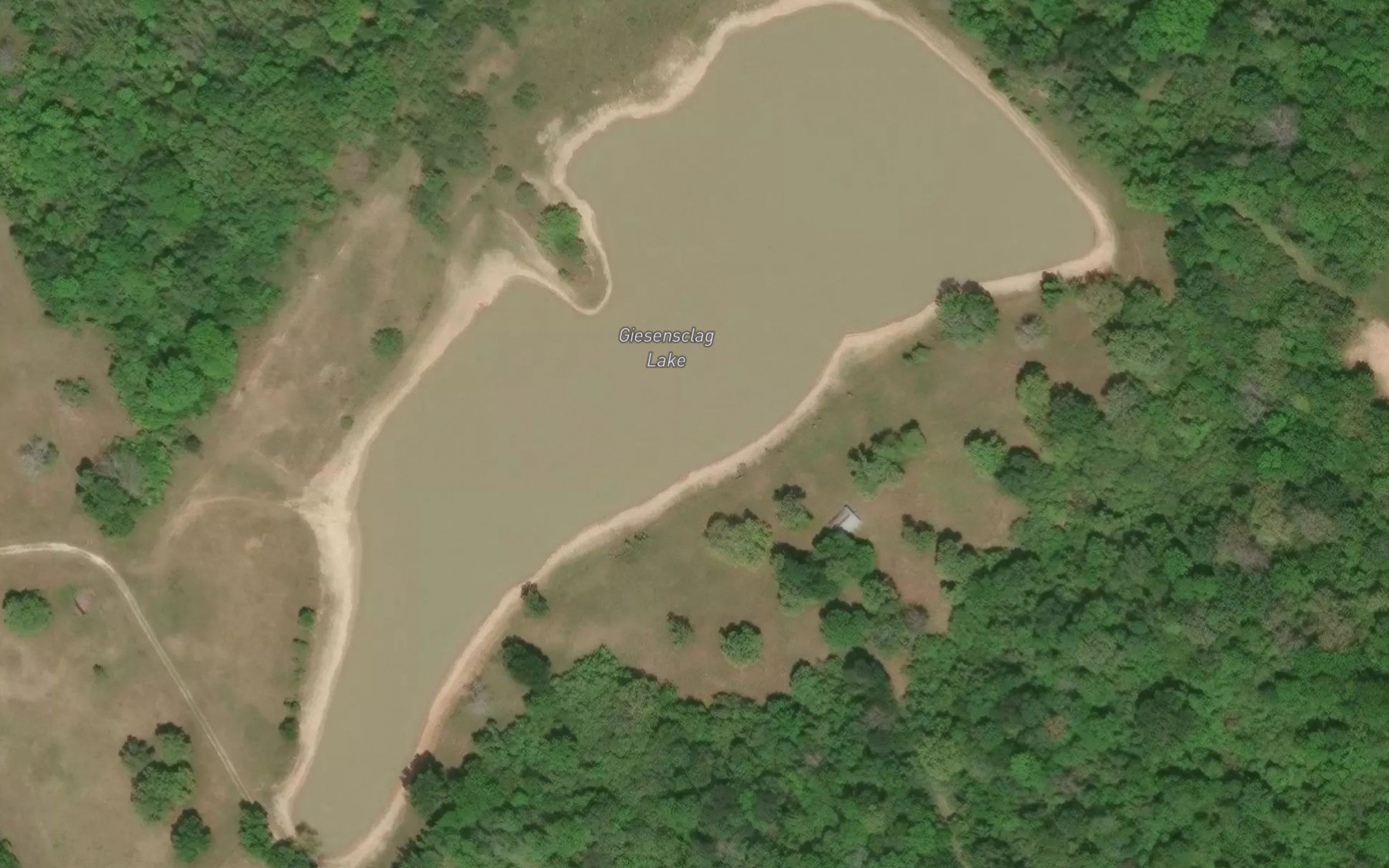 Satellite map of the Giesensclag Lake