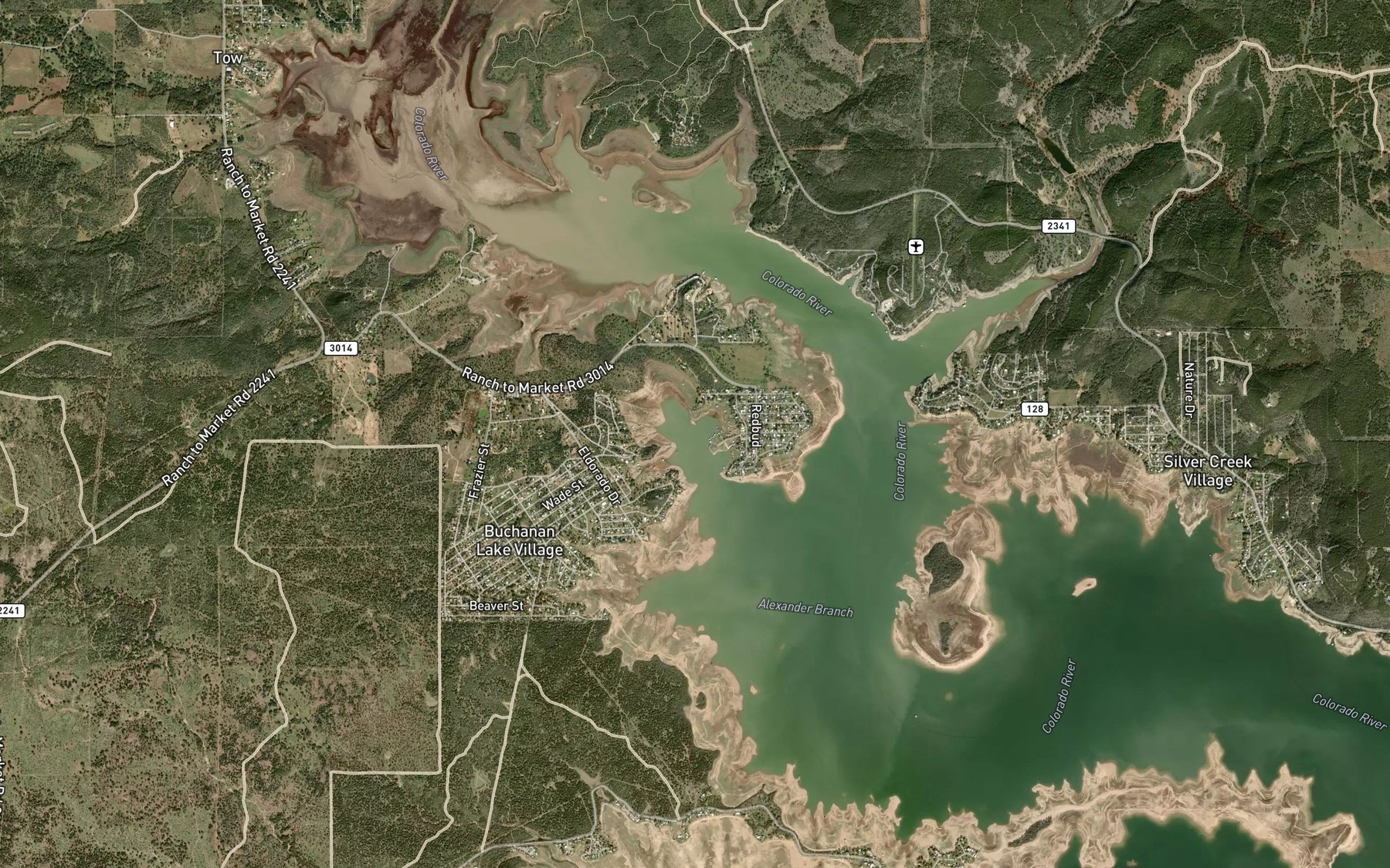 Satellite map of the Maxwells Slough