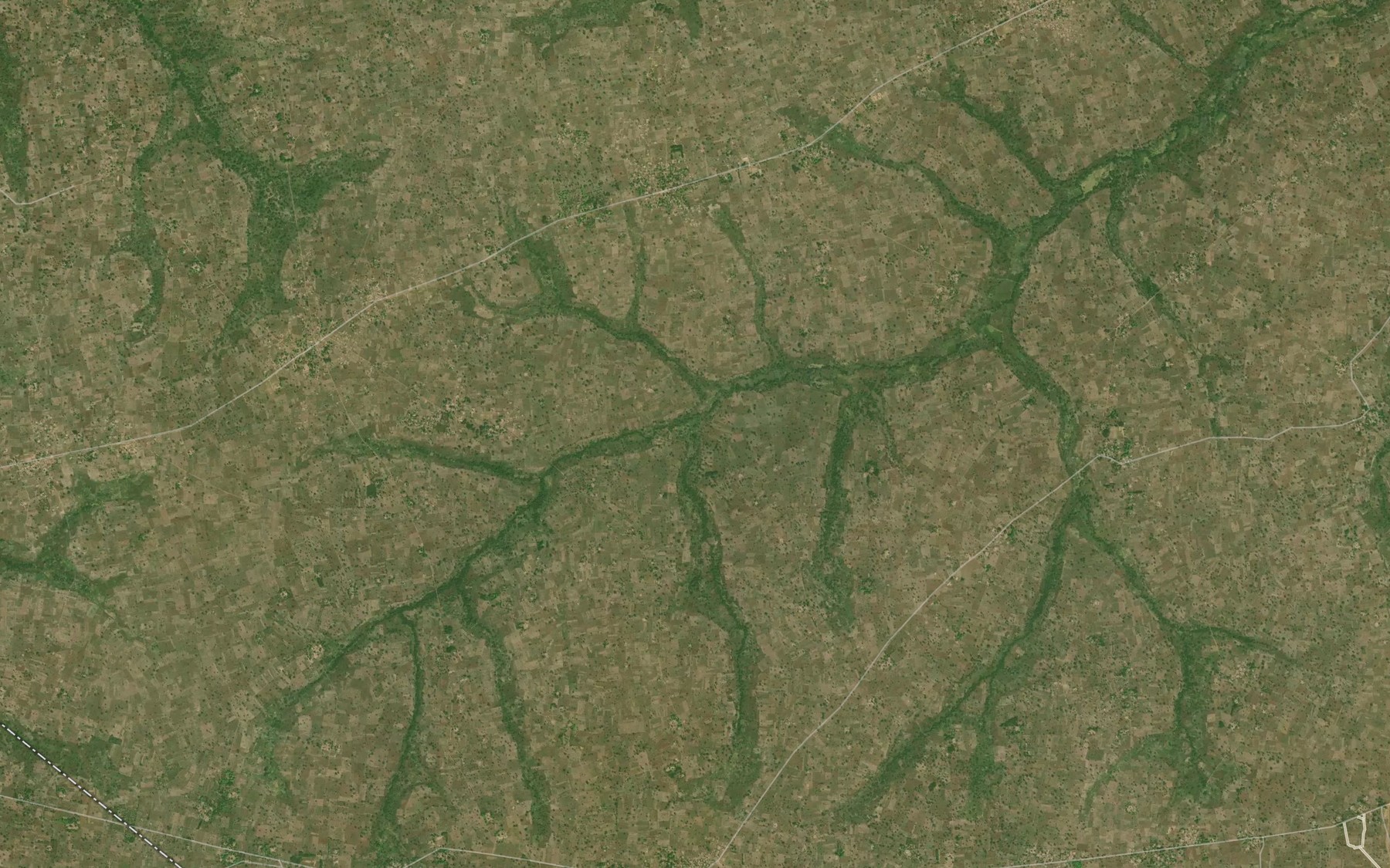 Satellite map of the River Gbiratsor