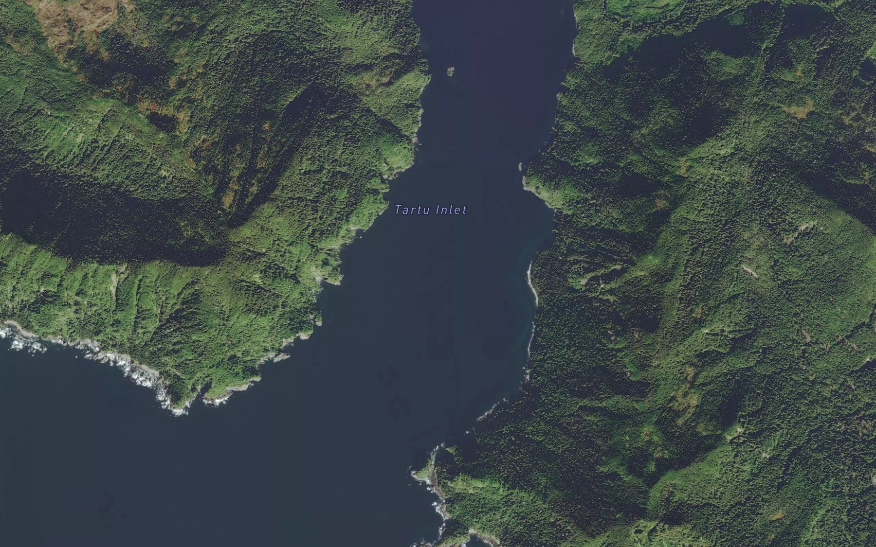 Satellite map of the Tartu Inlet