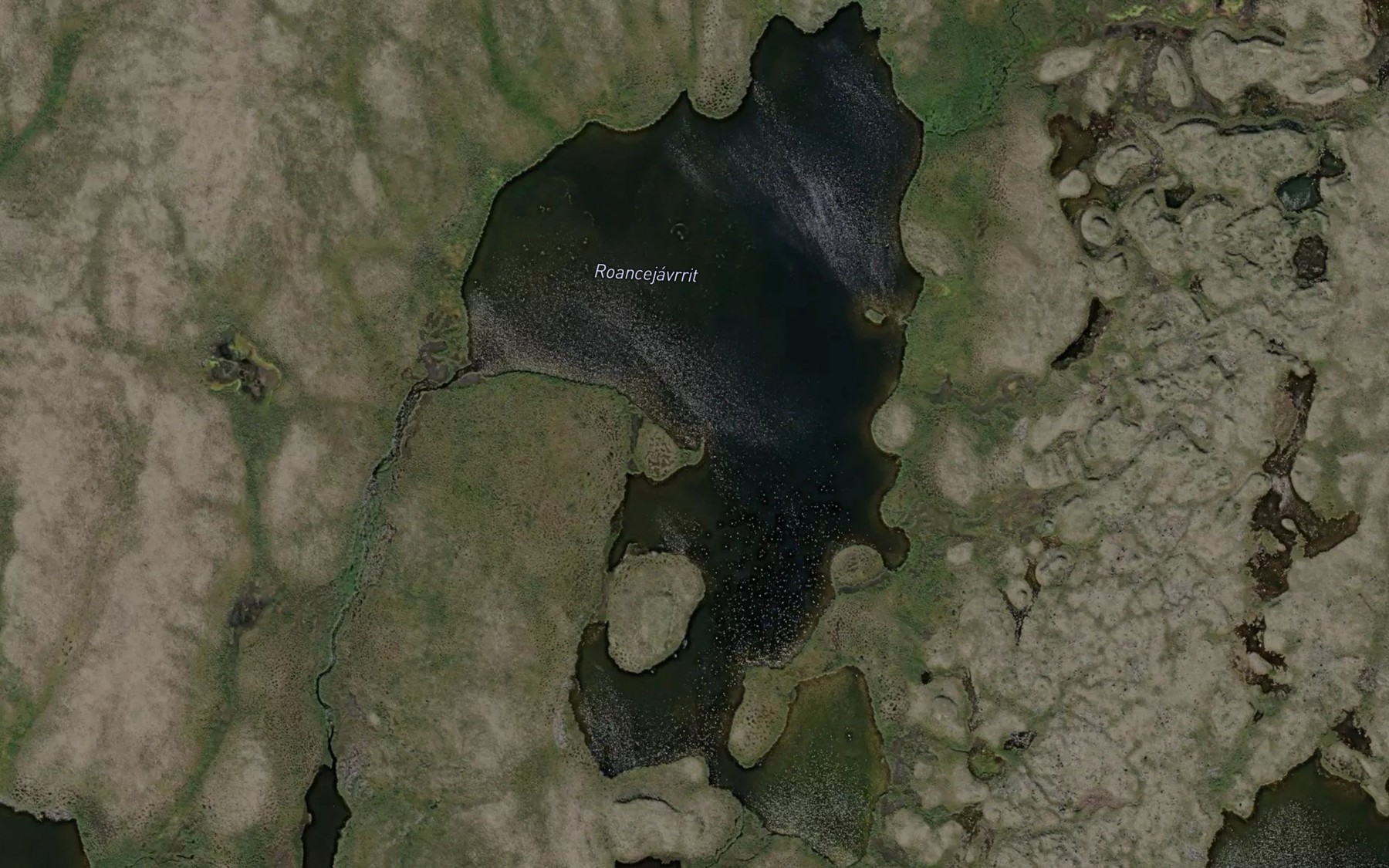 Satellite map of the Roancejavrit