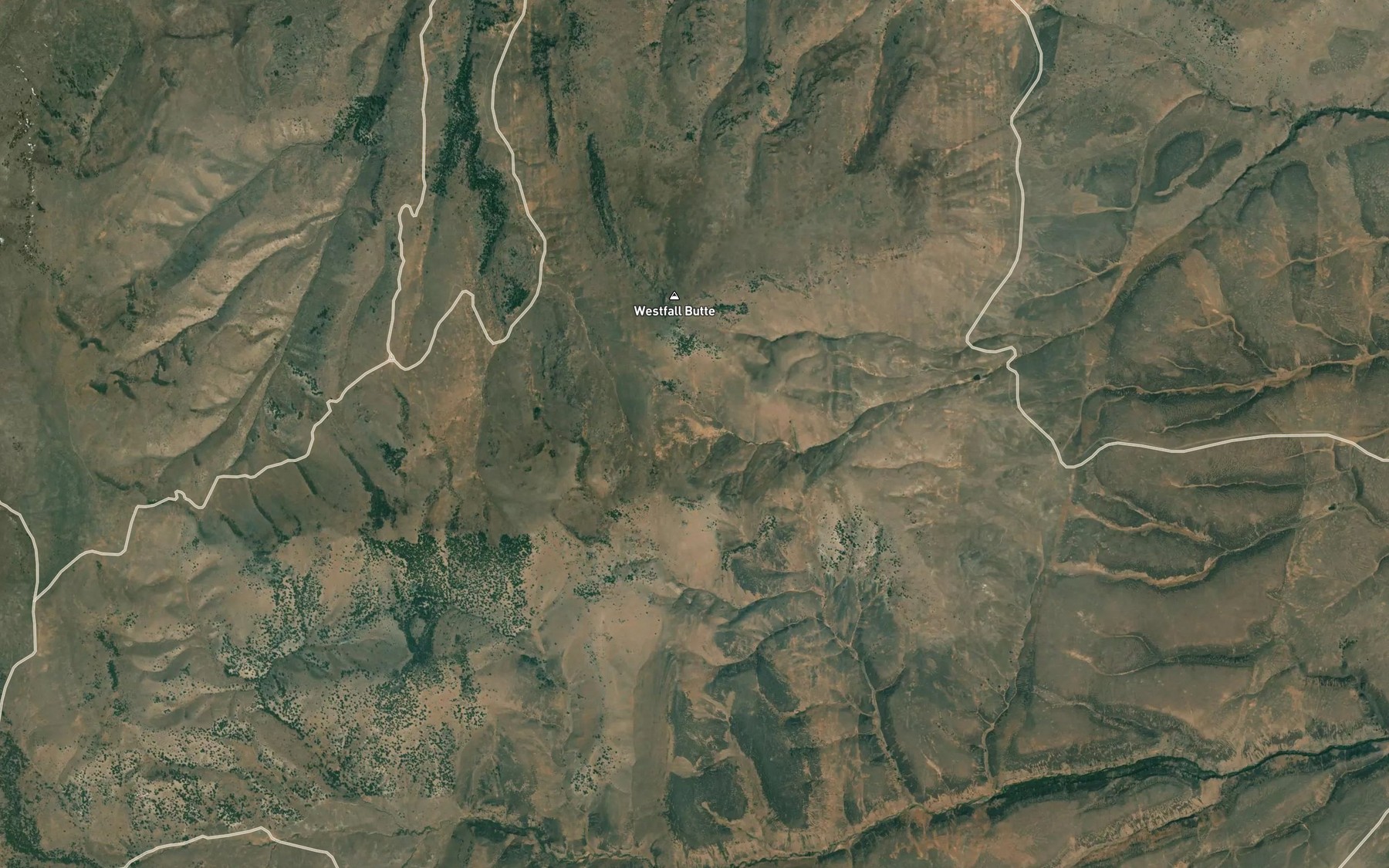 Satellite map of the Hart Spring