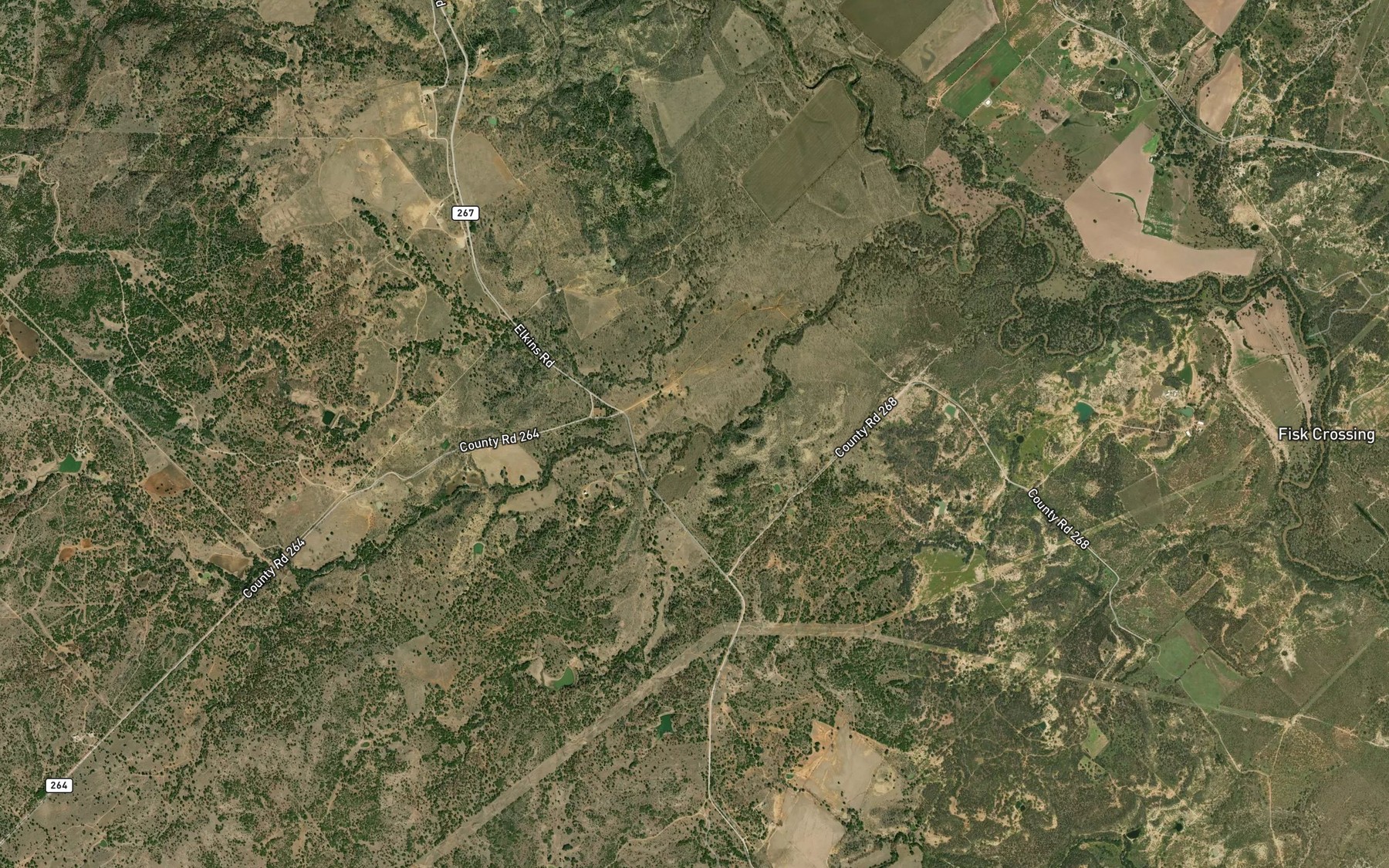 Satellite map of the Mars Branch