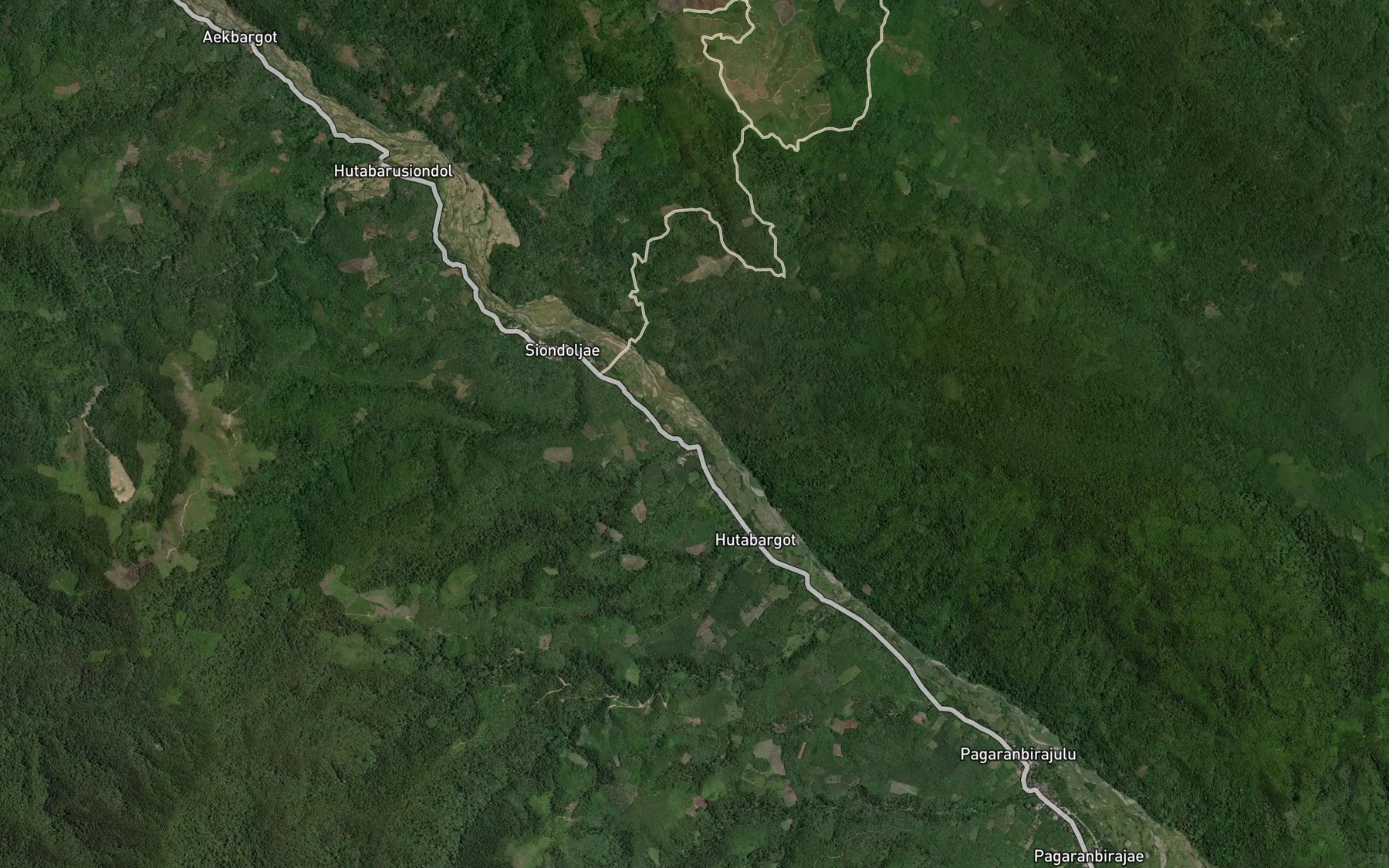Satellite map of the Aek Tapus