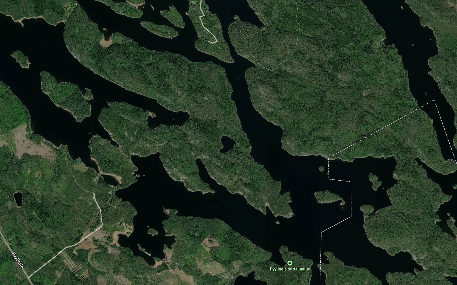 Satellite map of the Varkaanlampi