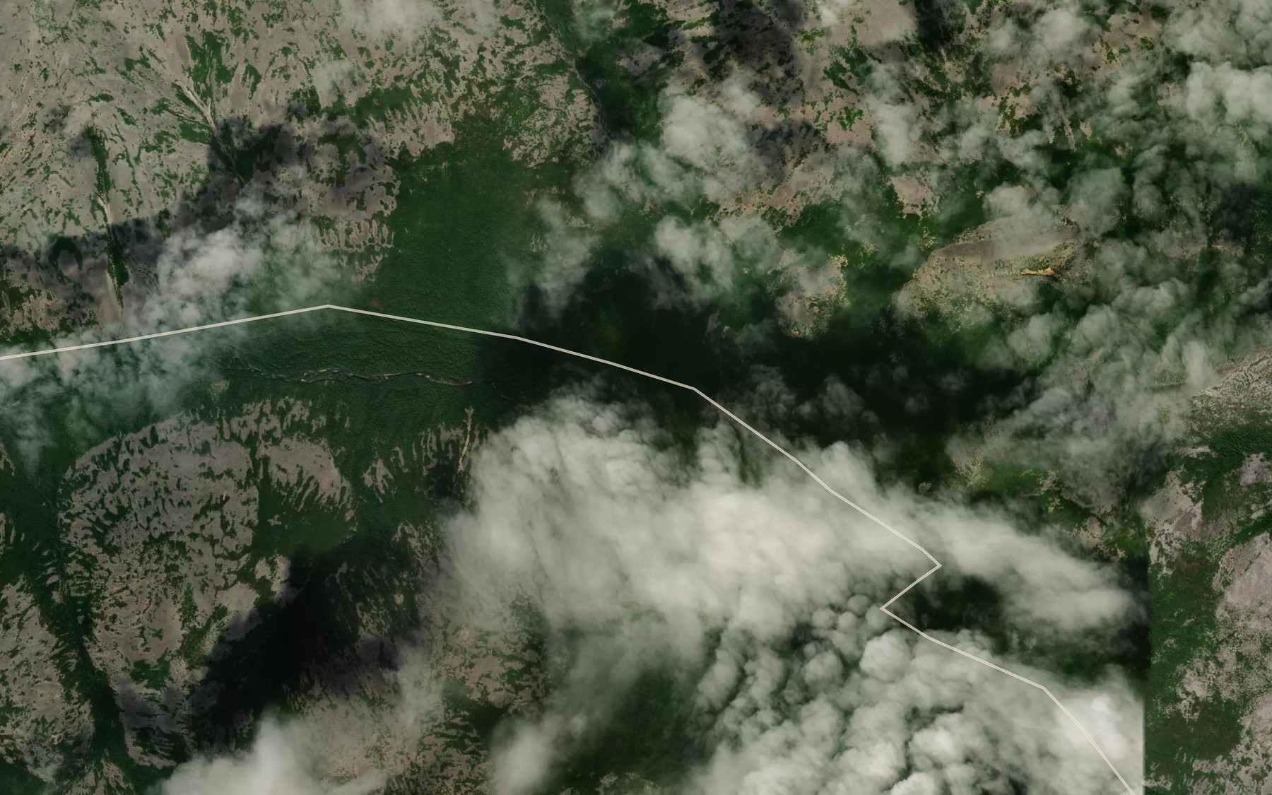 Satellite map of the Obval