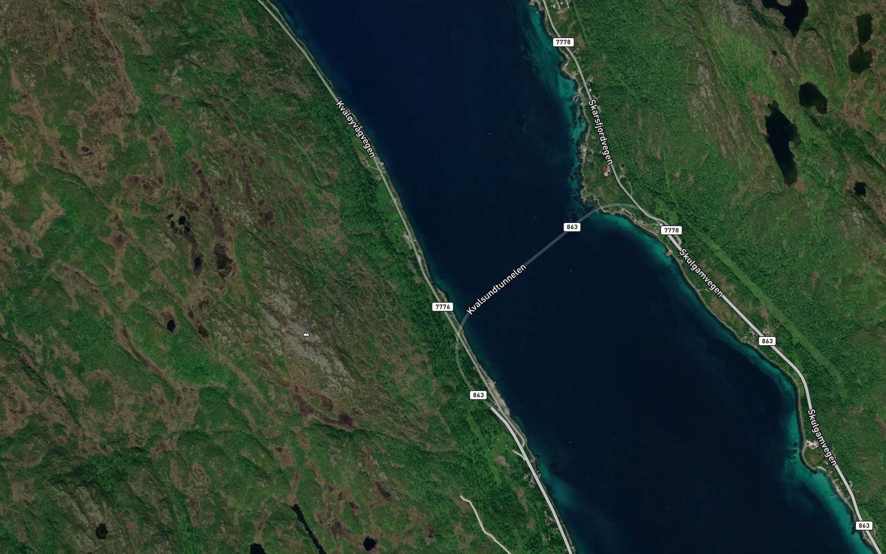 Satellite map of the Straumkubukta