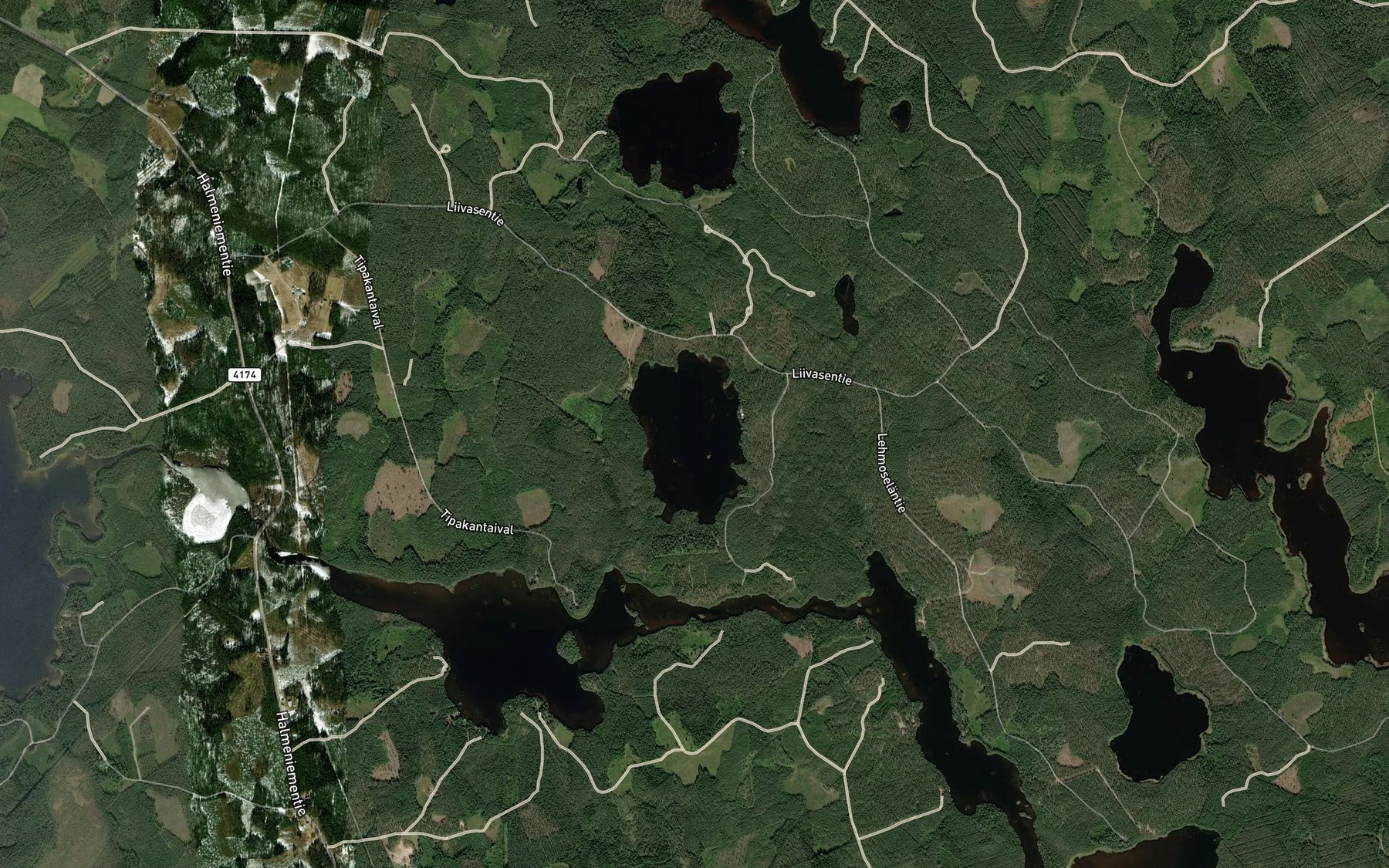 Satellite map of the Alimmainen Valkjarvi