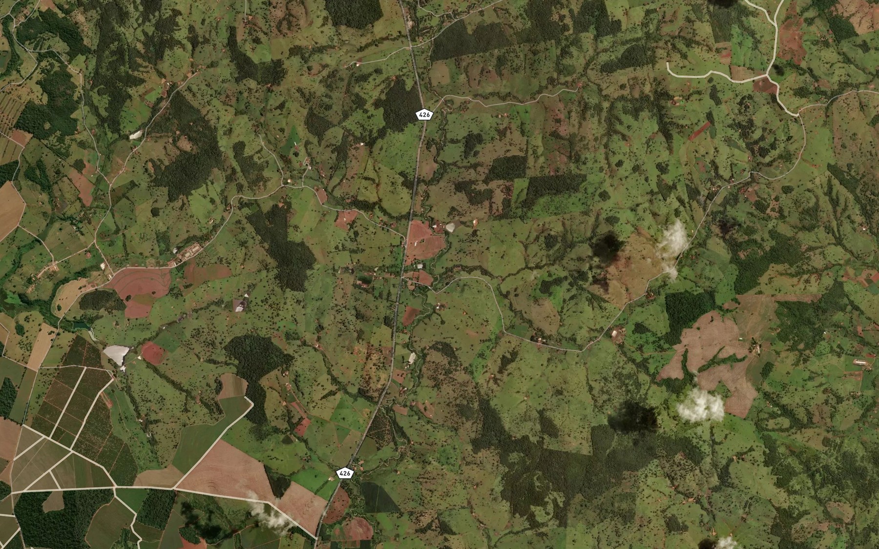 Satellite map of the Corrego do Monjolo