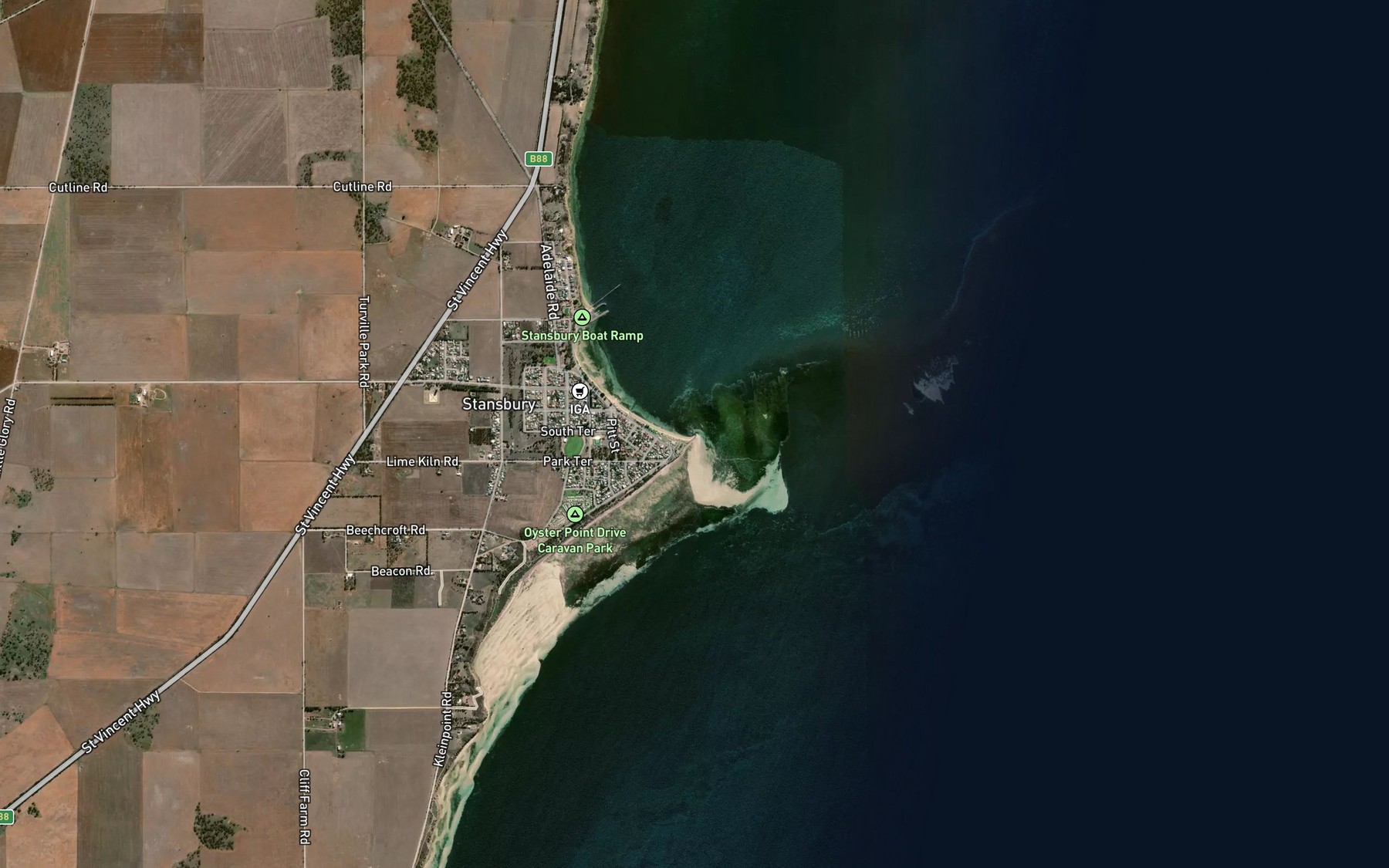 Satellite map of the Spot 3