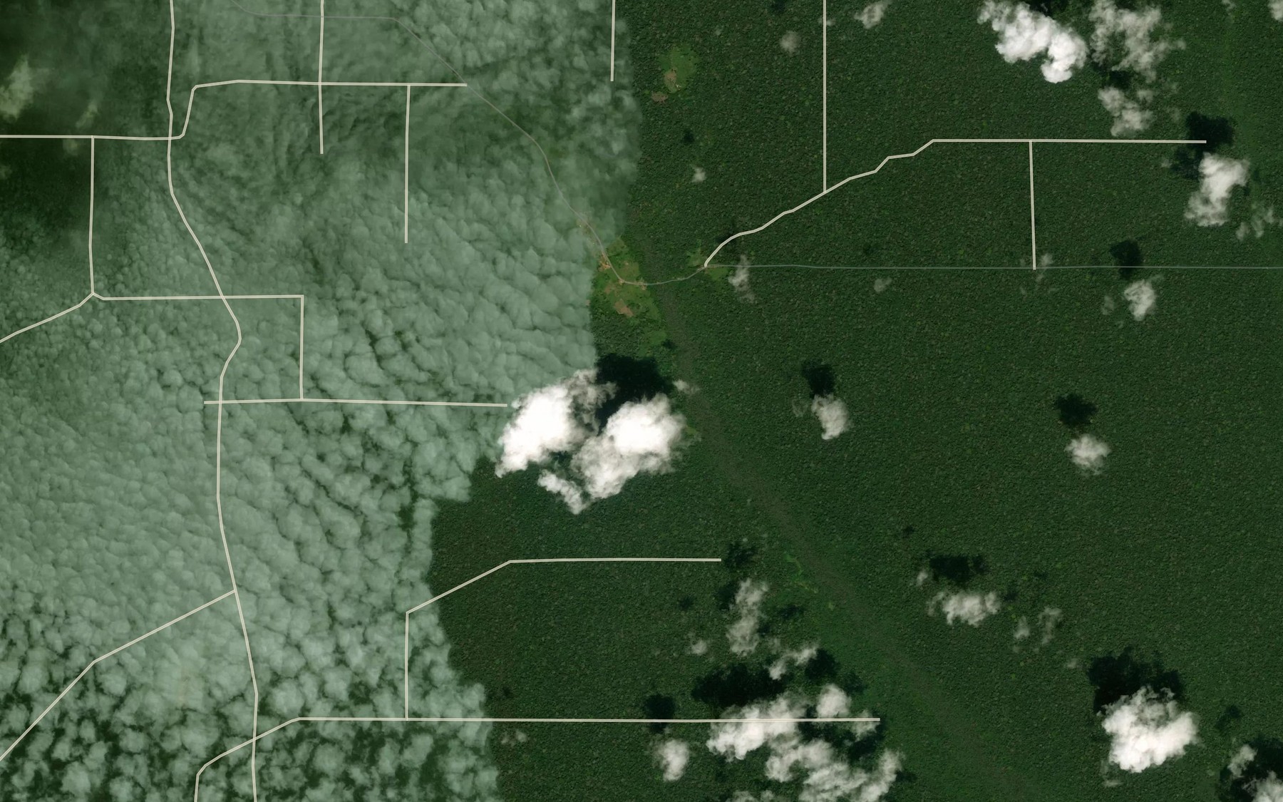 Satellite map of the Poba