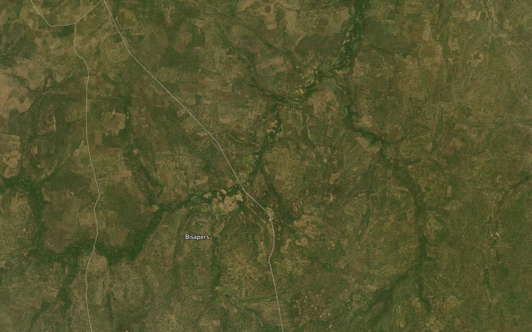 Satellite map of the River Burankaso