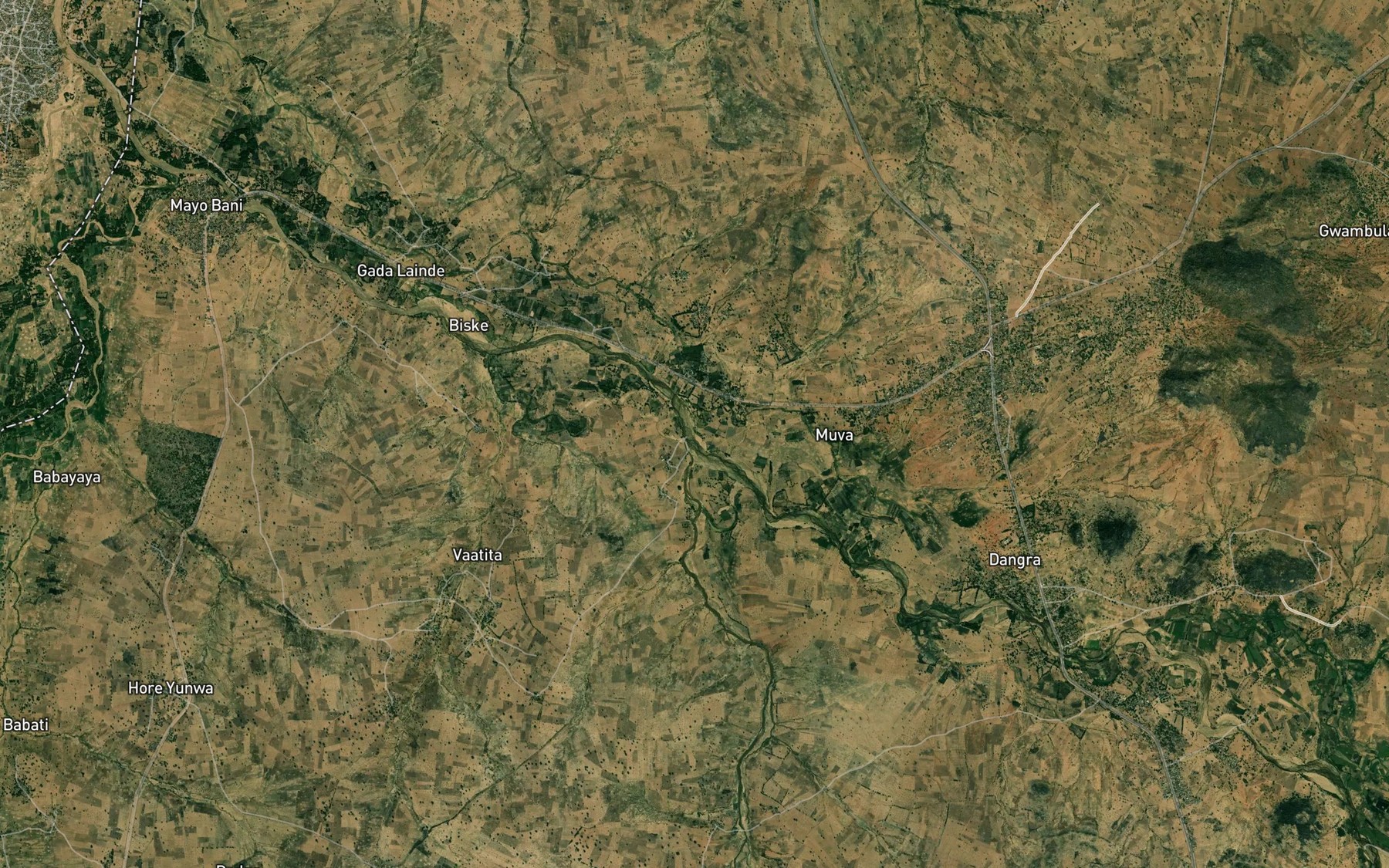 Satellite map of the Mayo Muvur