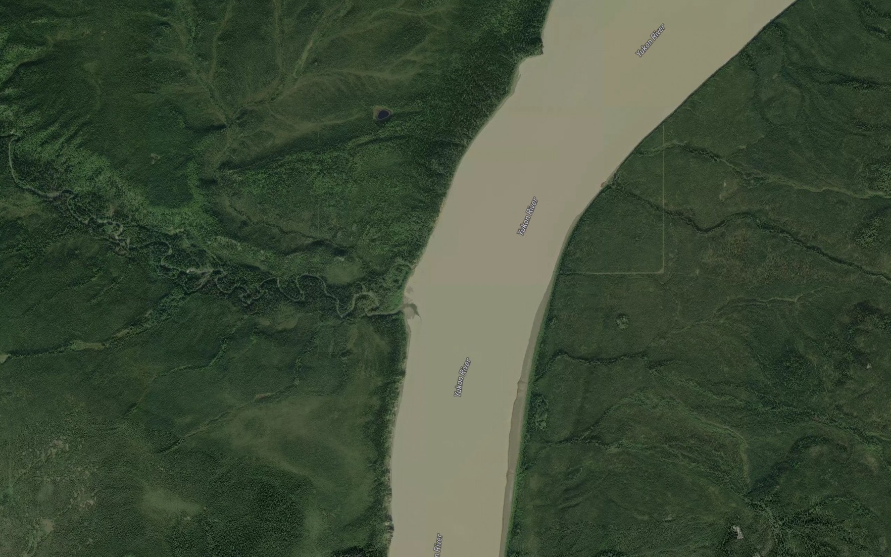 Satellite map of the Schieffelin Creek