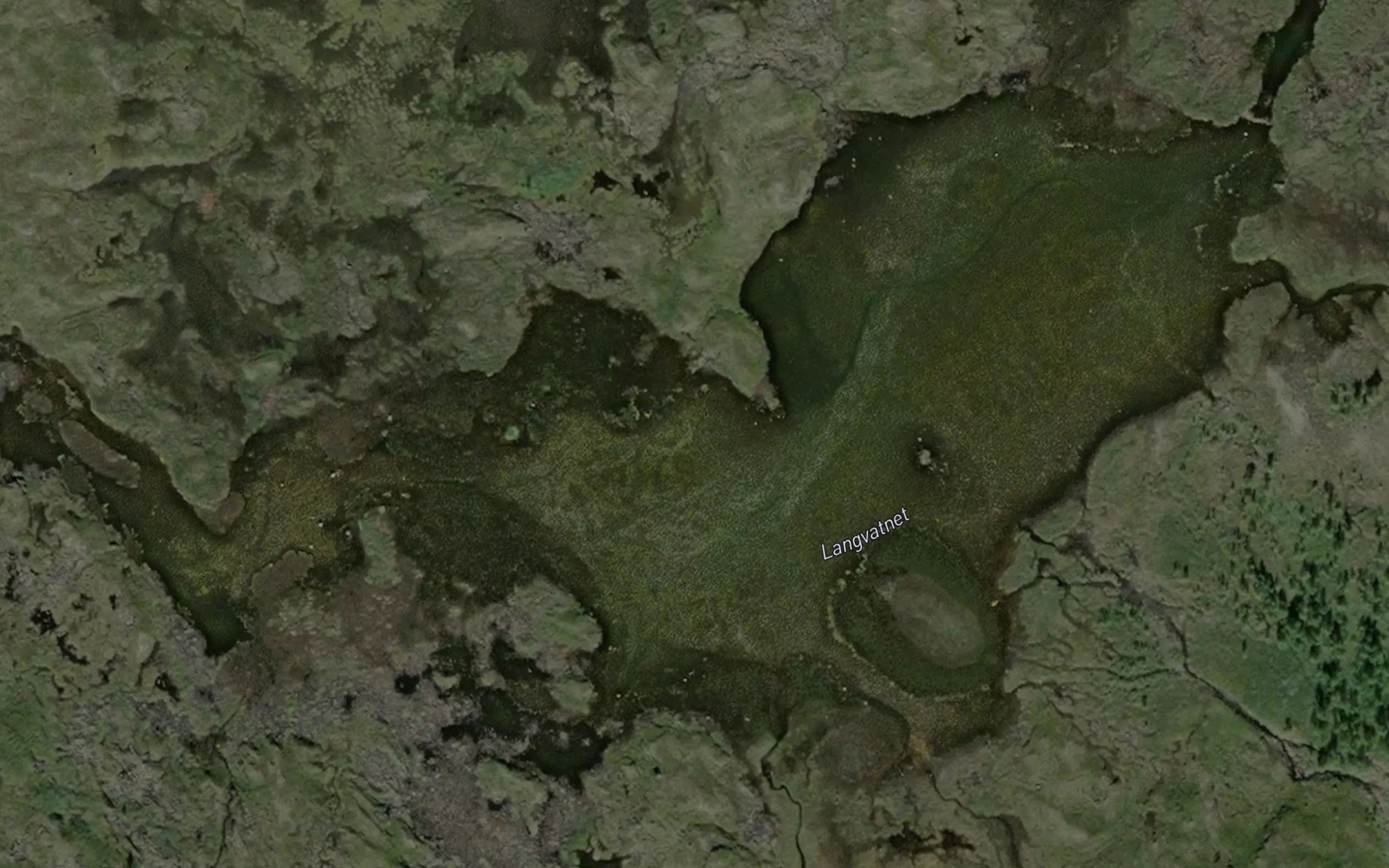 Satellite map of the Langvatnet