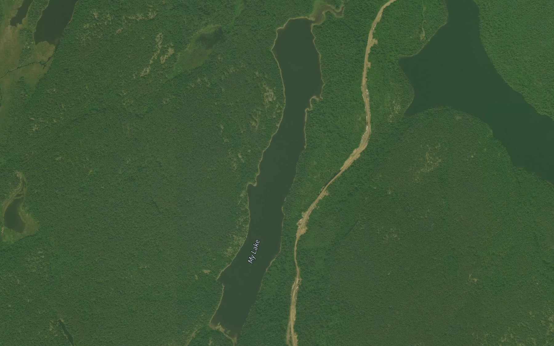 Satellite map of the My Lake