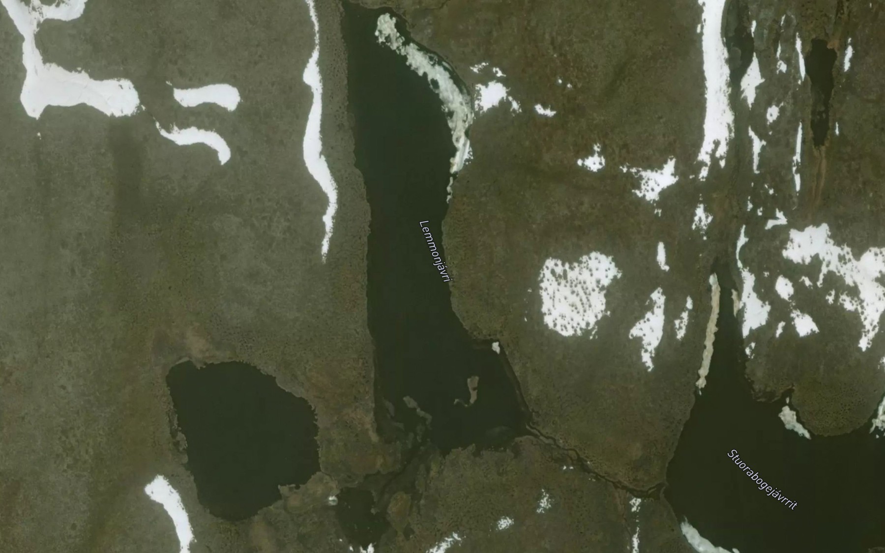 Satellite map of the Lemmunjavri
