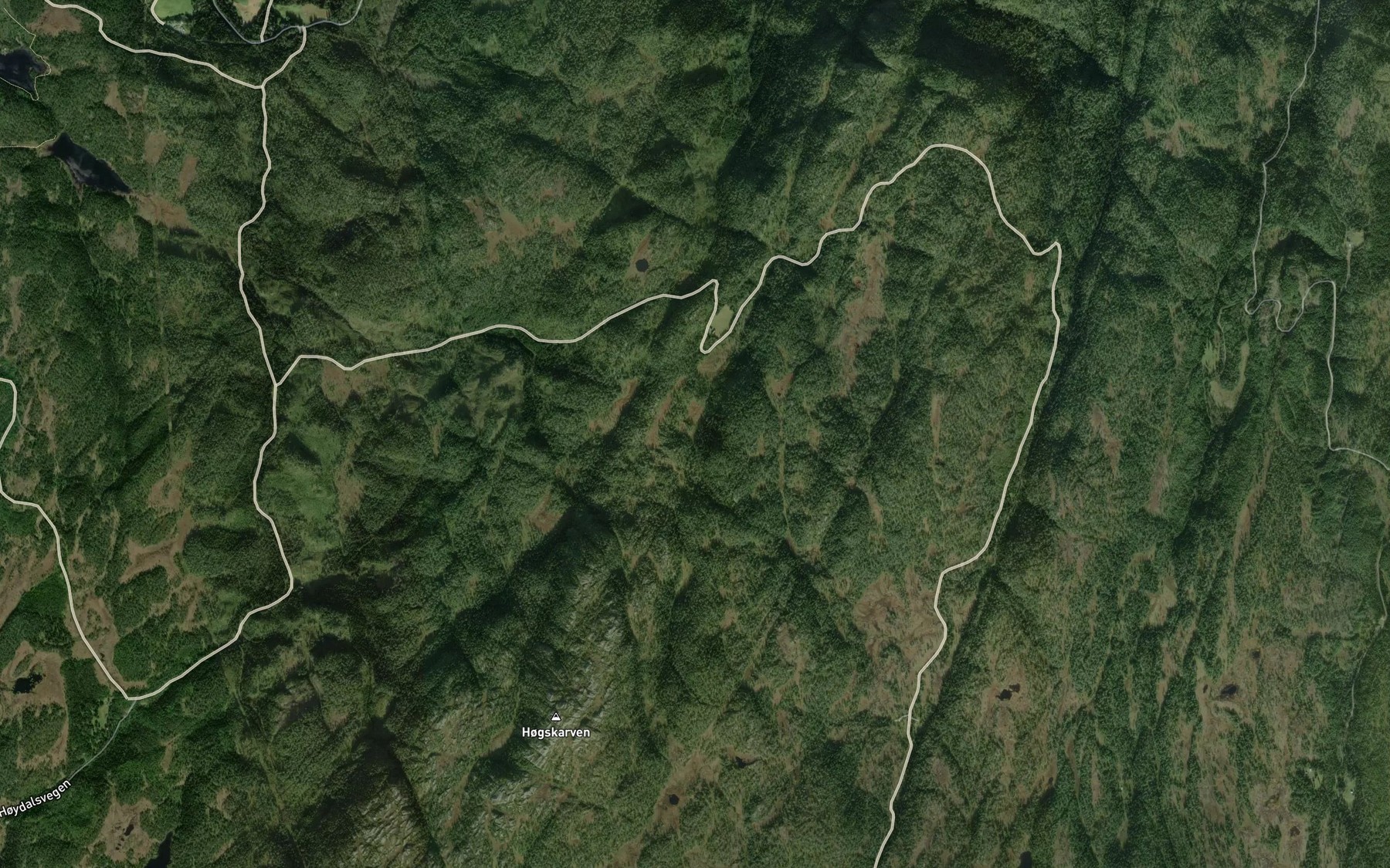 Satellite map of the Skarvbekken