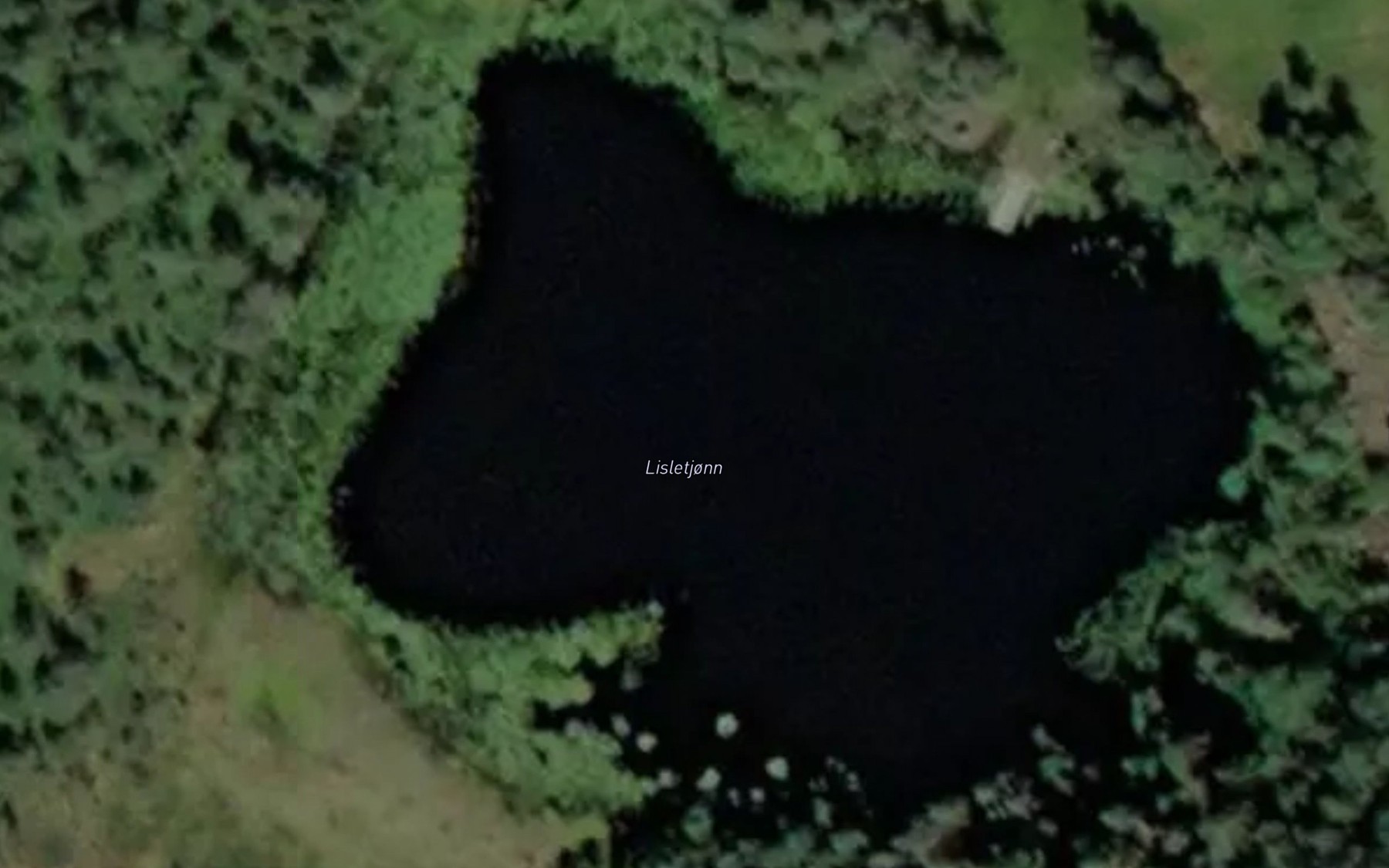 Satellite map of the Lisletjonn