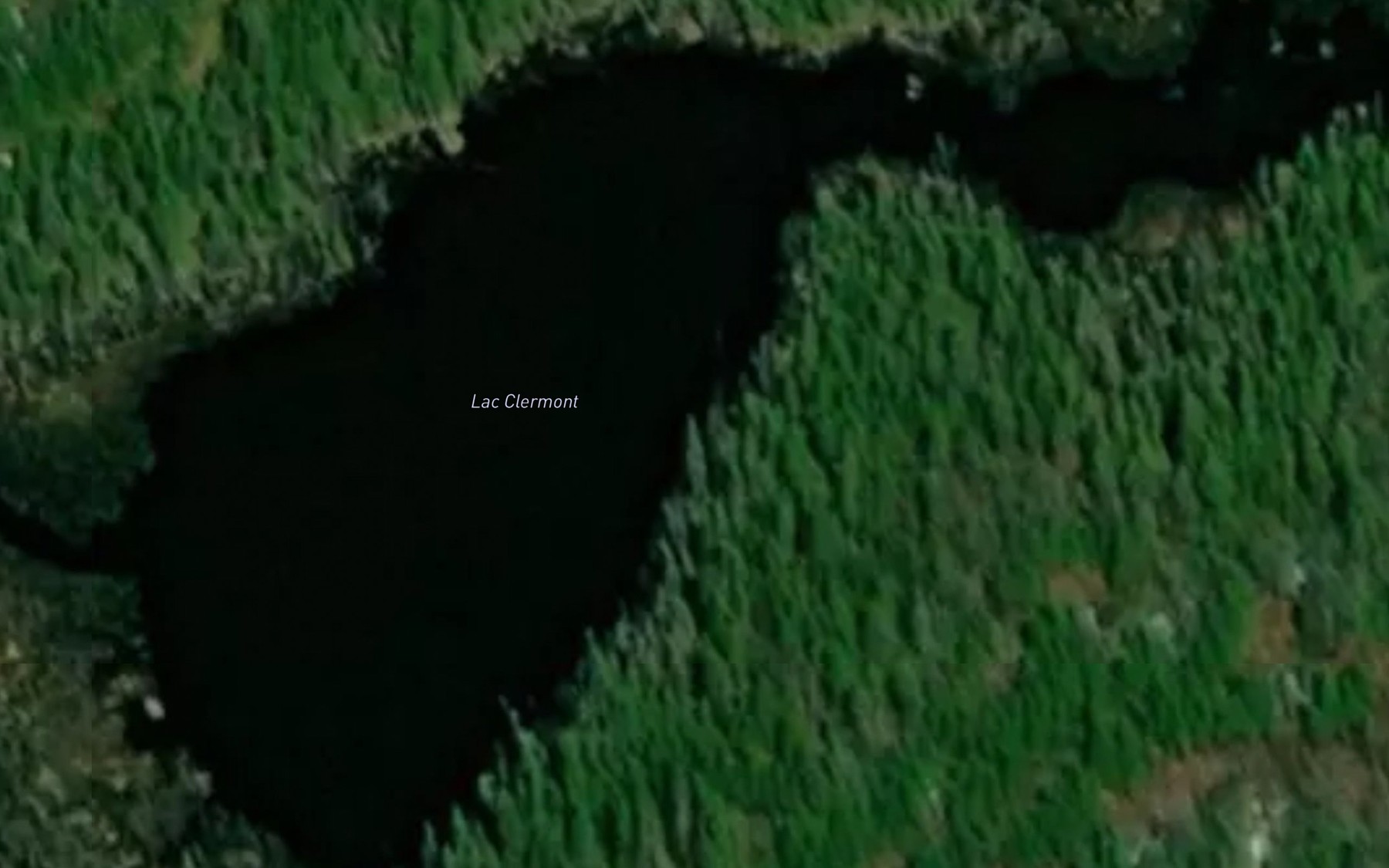 Satellite map of the Lac Clermont