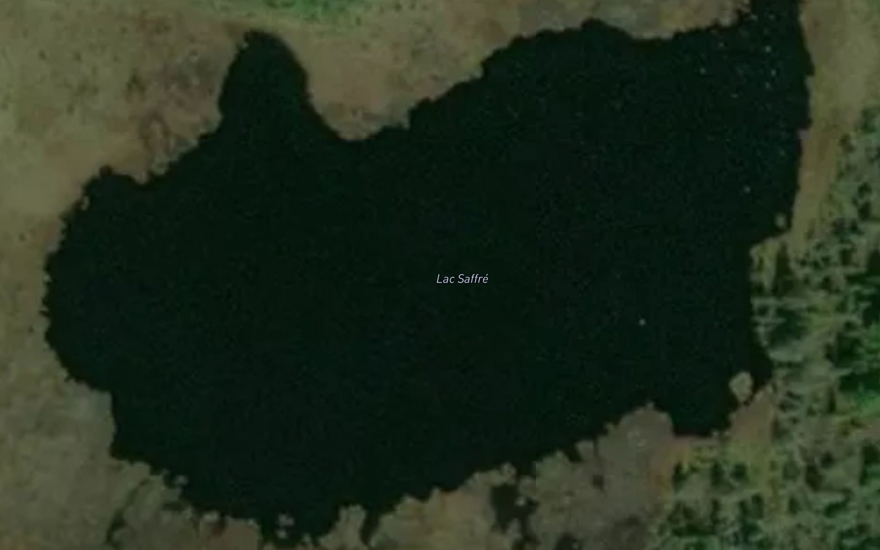 Satellite map of the Lac Saffre