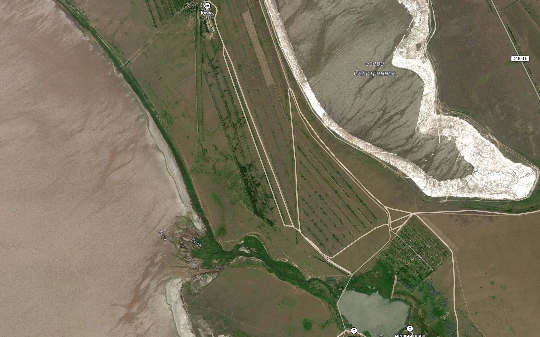 Satellite map of the Kuchuk