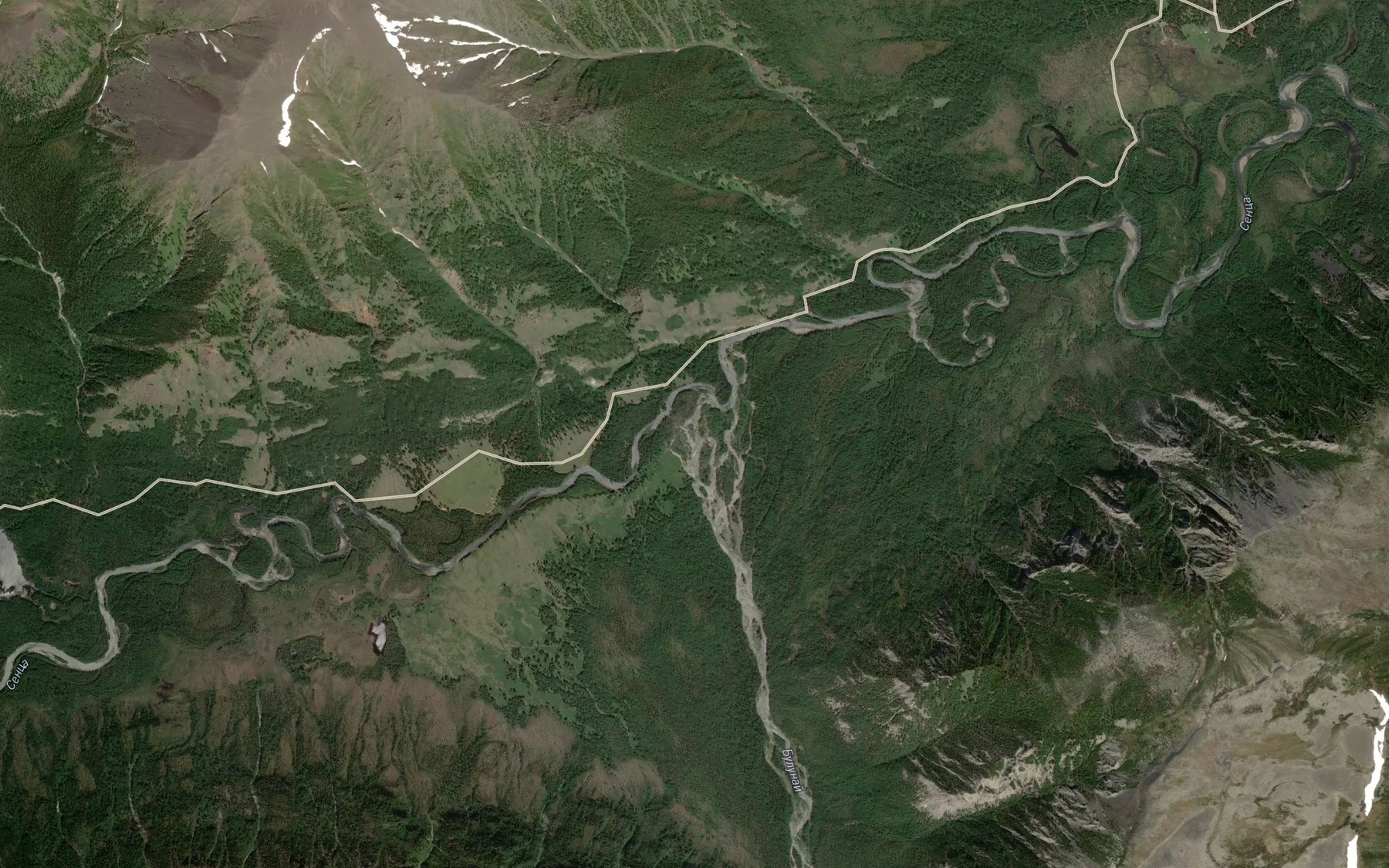 Satellite map of the Bulunay