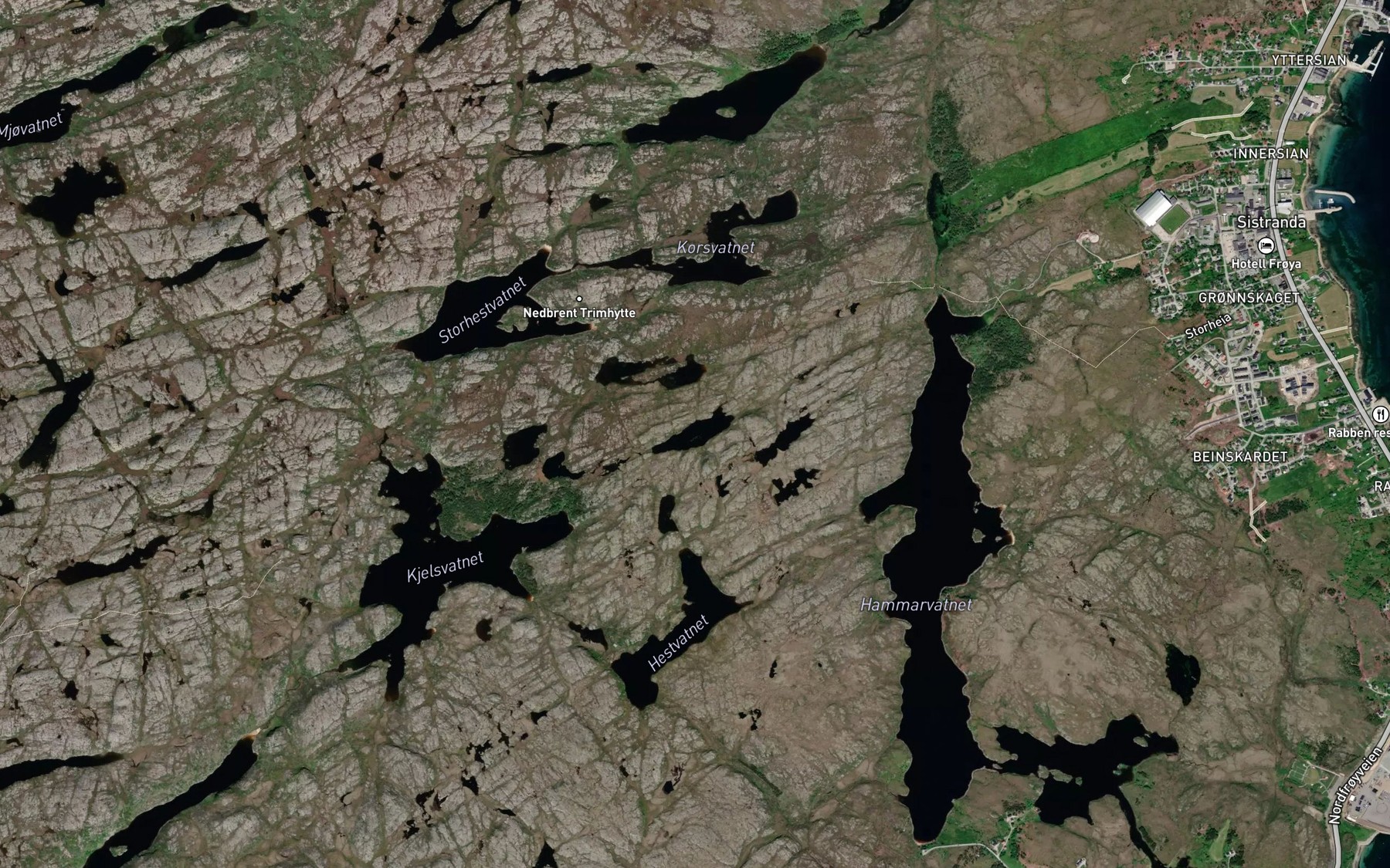 Satellite map of the Barntjornan