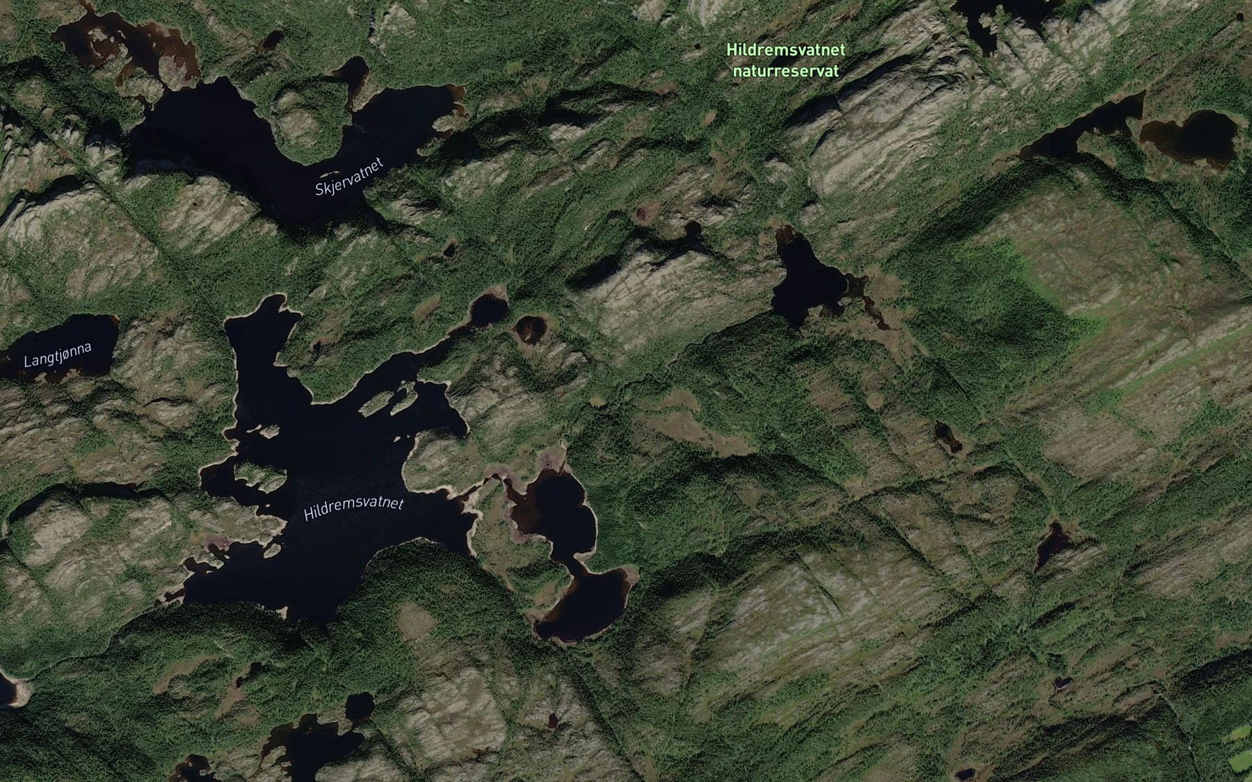 Satellite map of the Amunddalselva