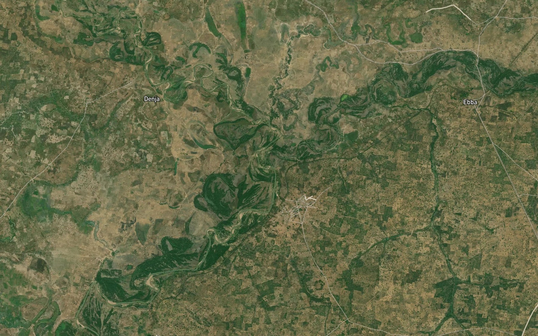 Satellite map of the River Chanchaga