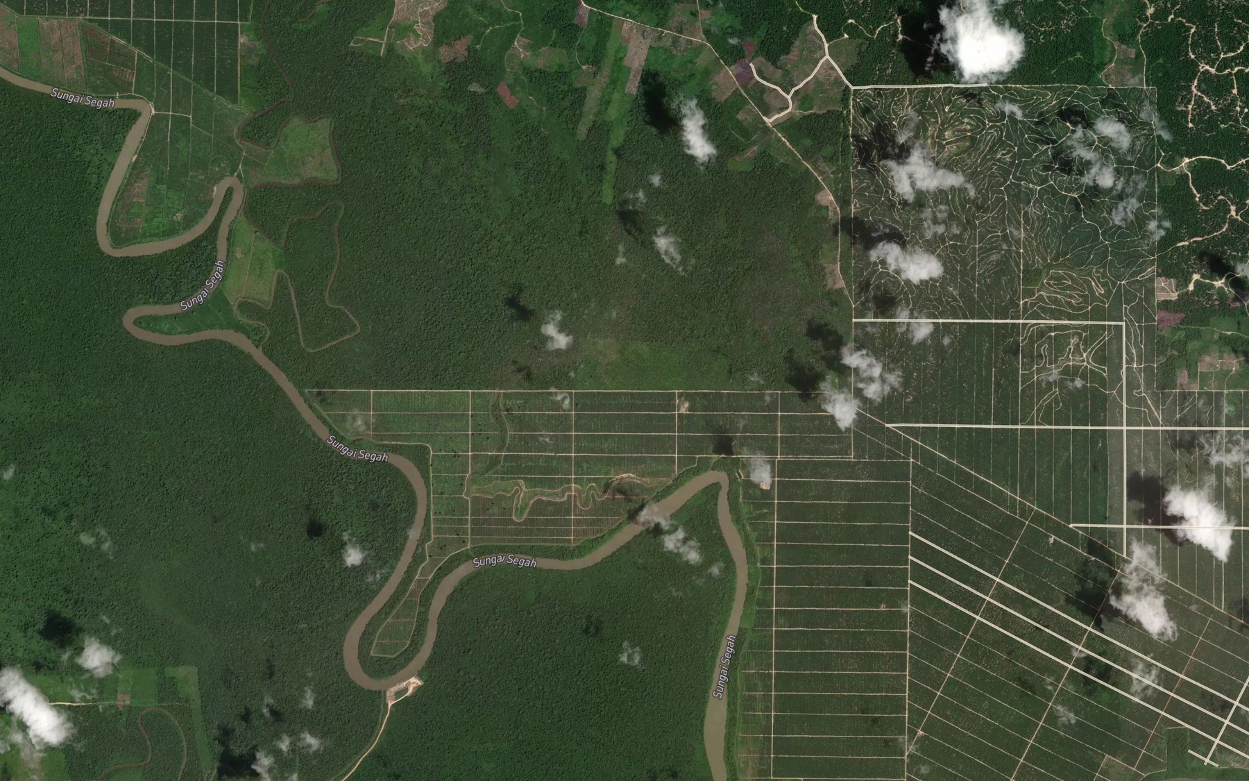 Satellite map of the Sungai Pura
