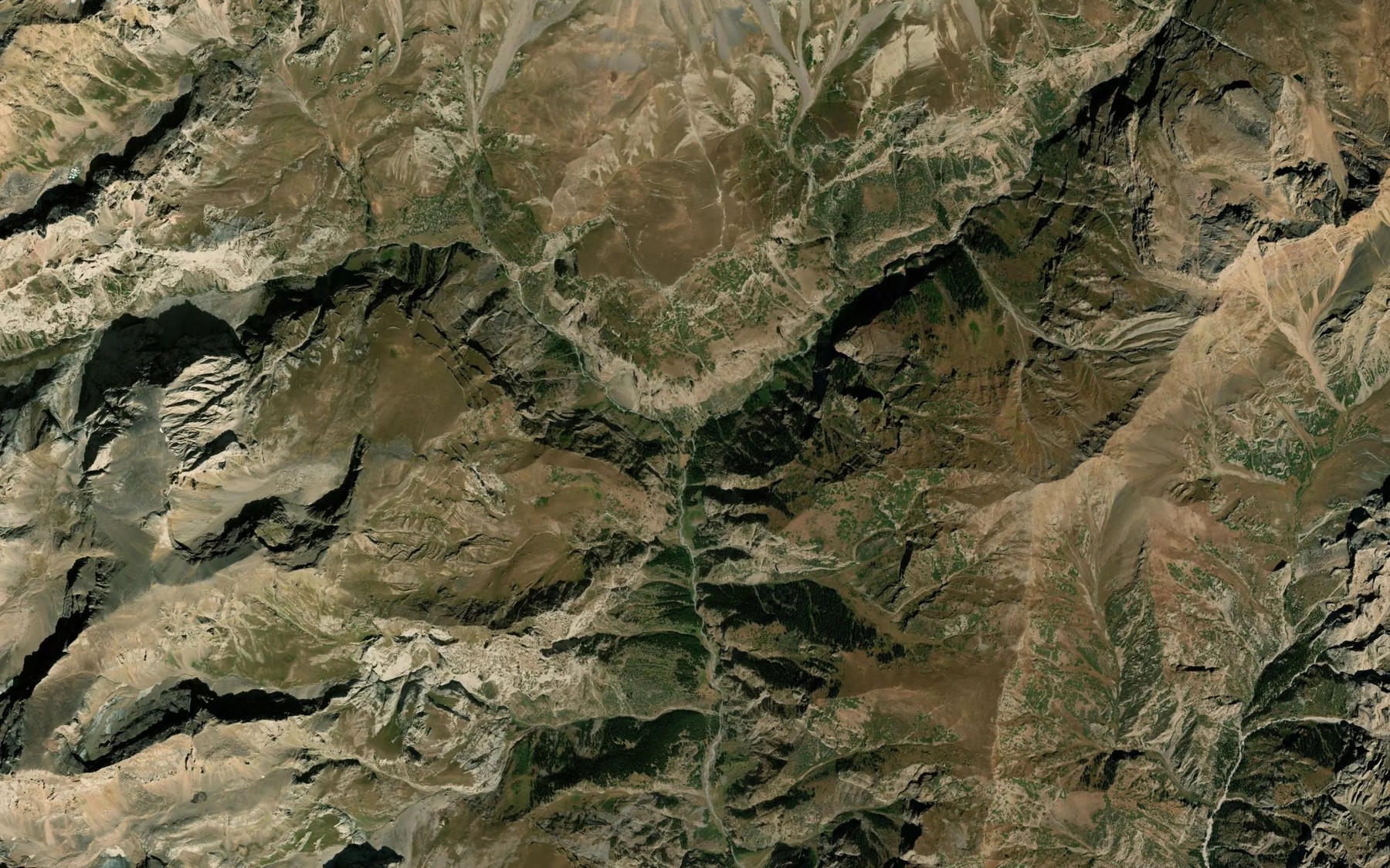 Satellite map of the Kashka-Suu Zapadnyy