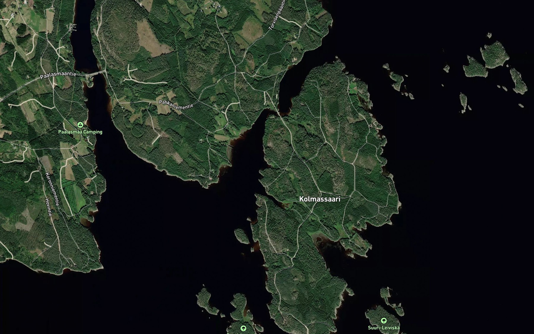 Satellite map of the Kohtilahti