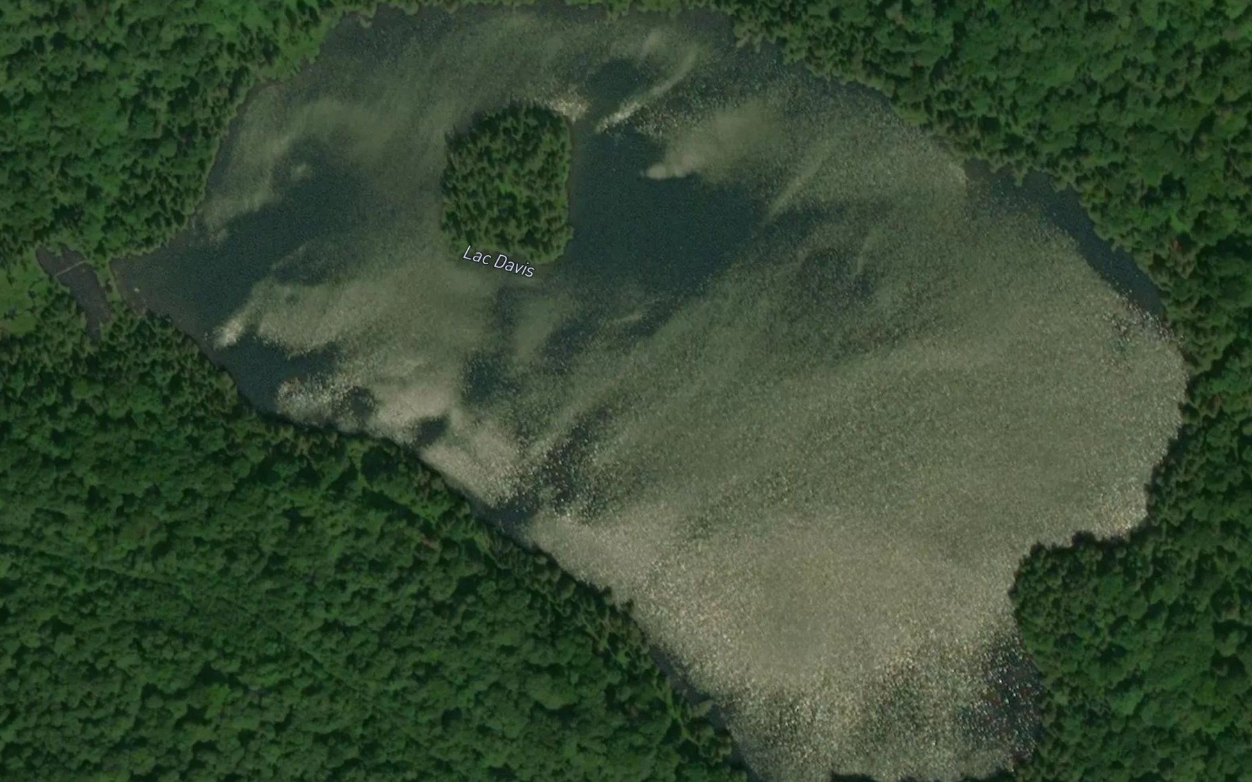 Satellite map of the Lac Davis