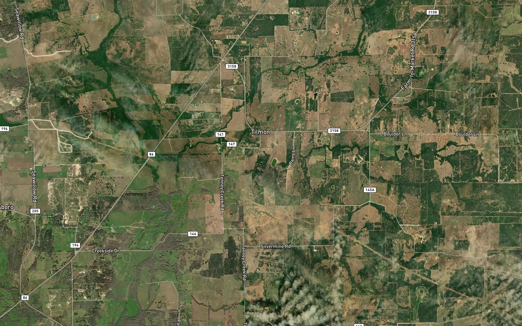 Satellite map of the Soil Conservation Service Site 31 Reservoir