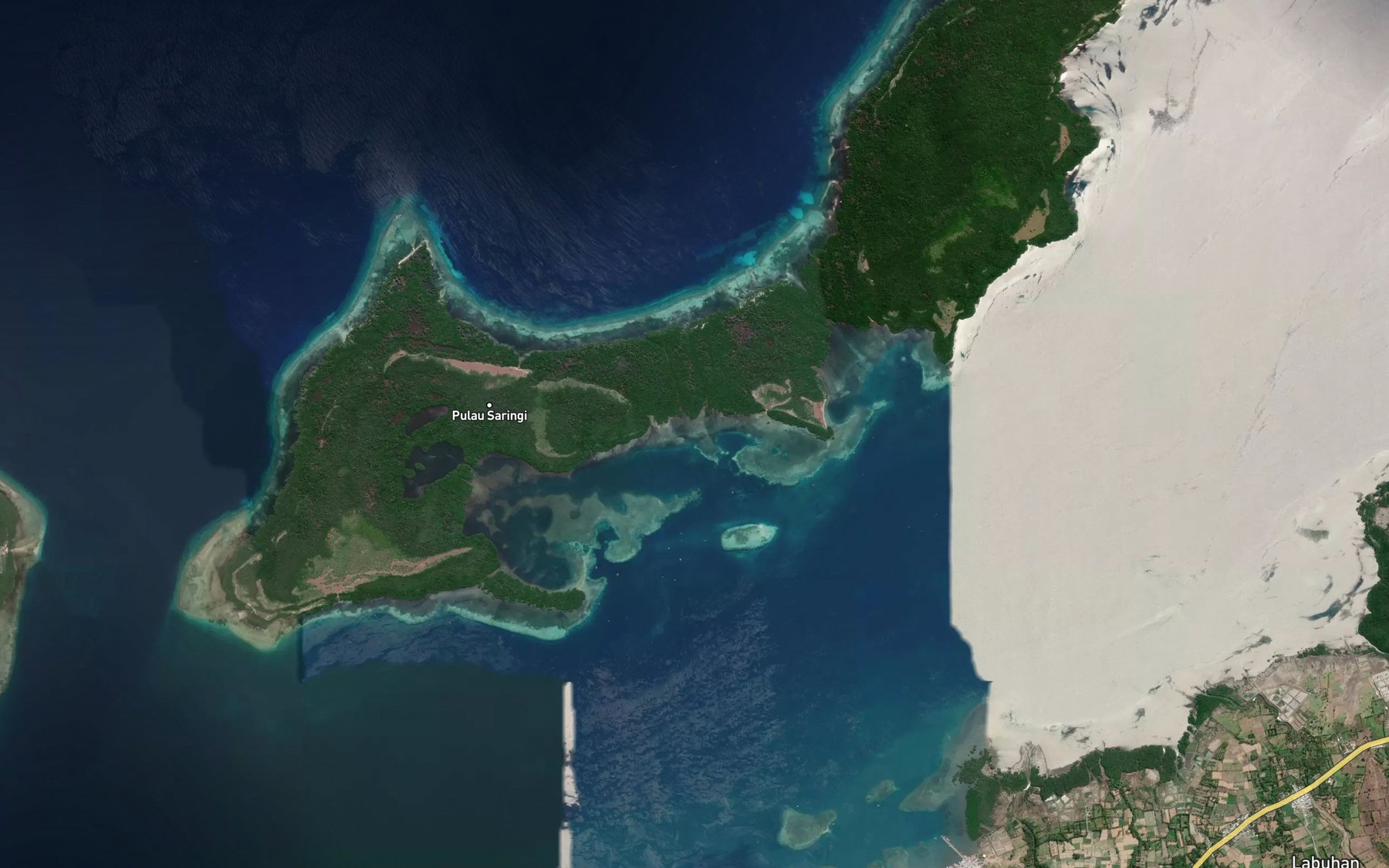 Satellite map of the Teluk Gilikolo