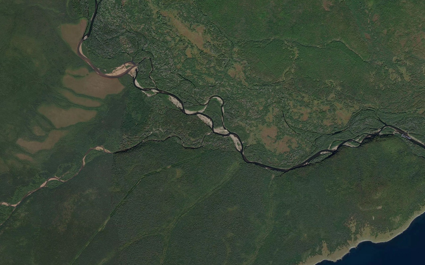 Satellite map of the Ikha