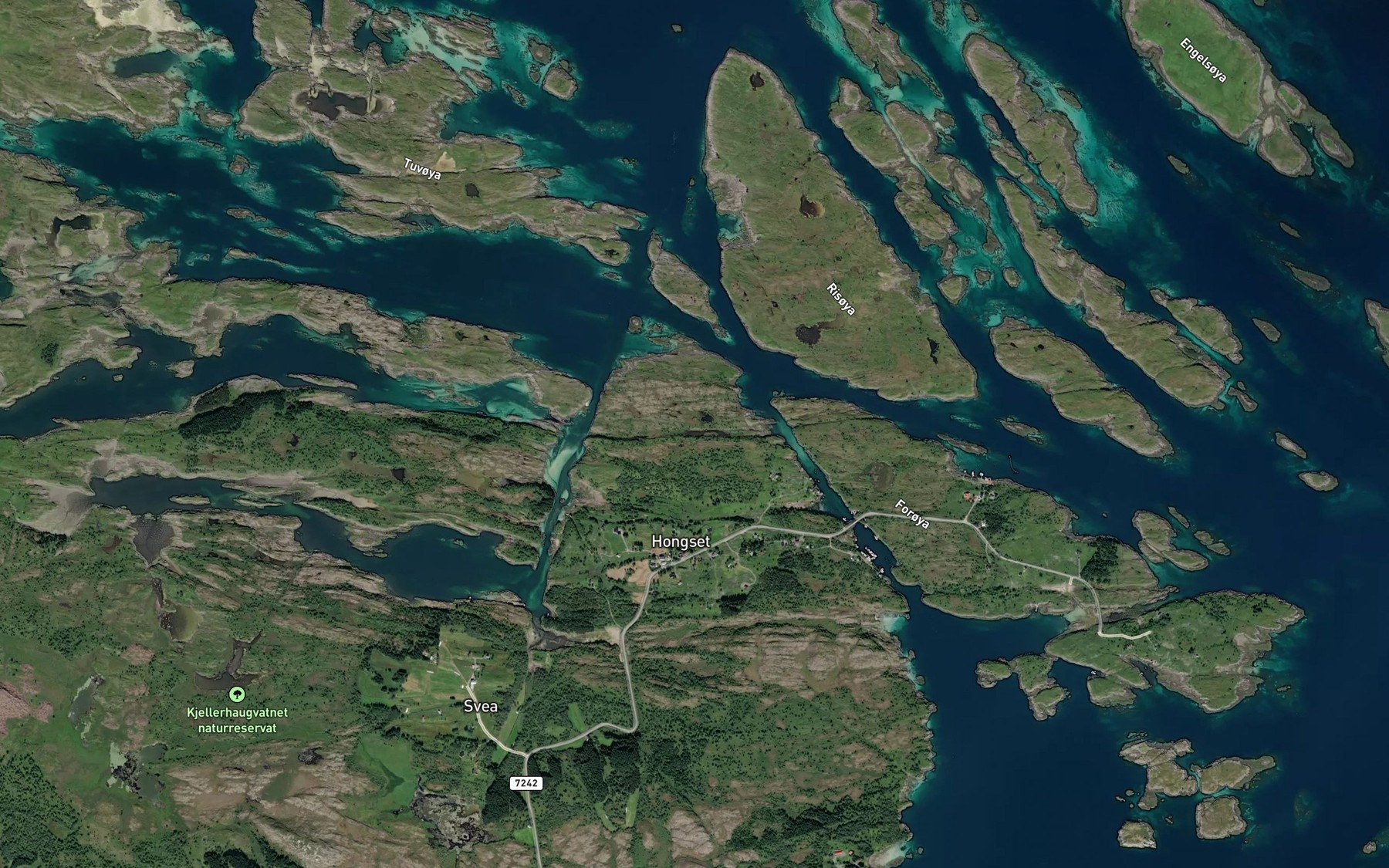 Satellite map of the Kattjonna
