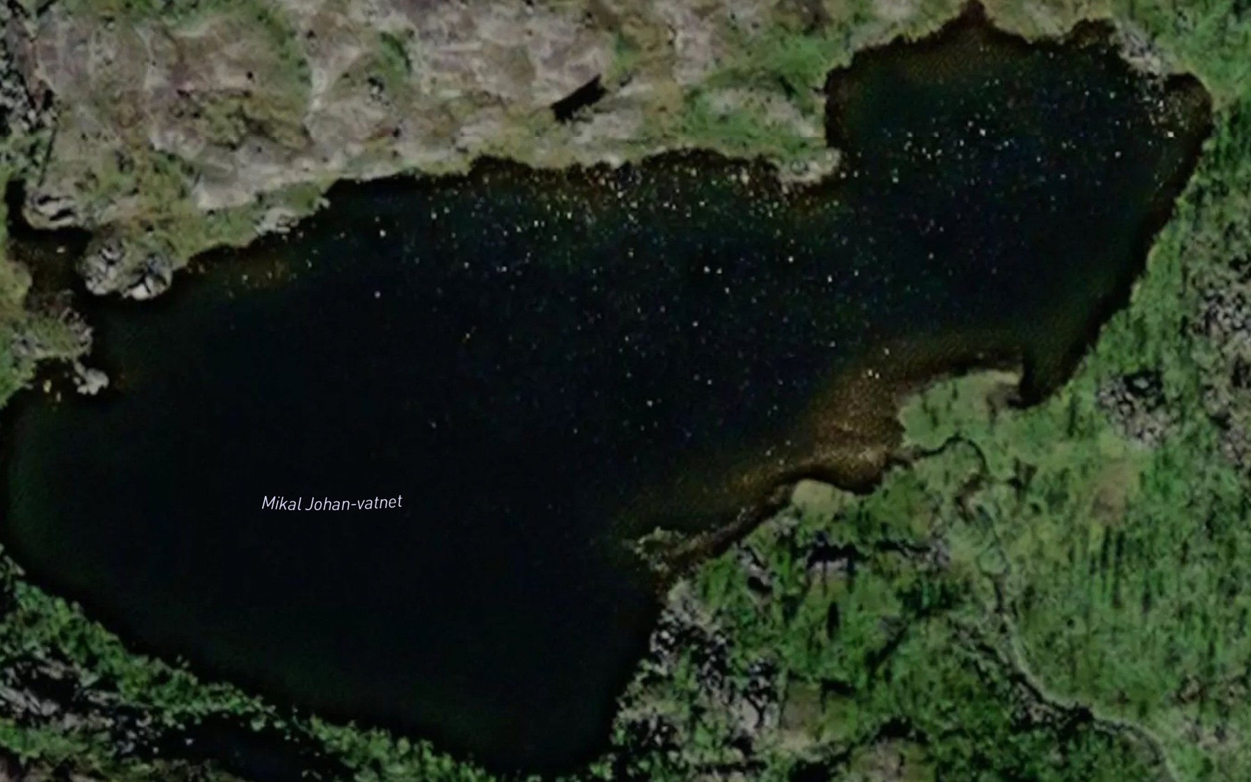 Satellite map of the Mikaljohanvatnet