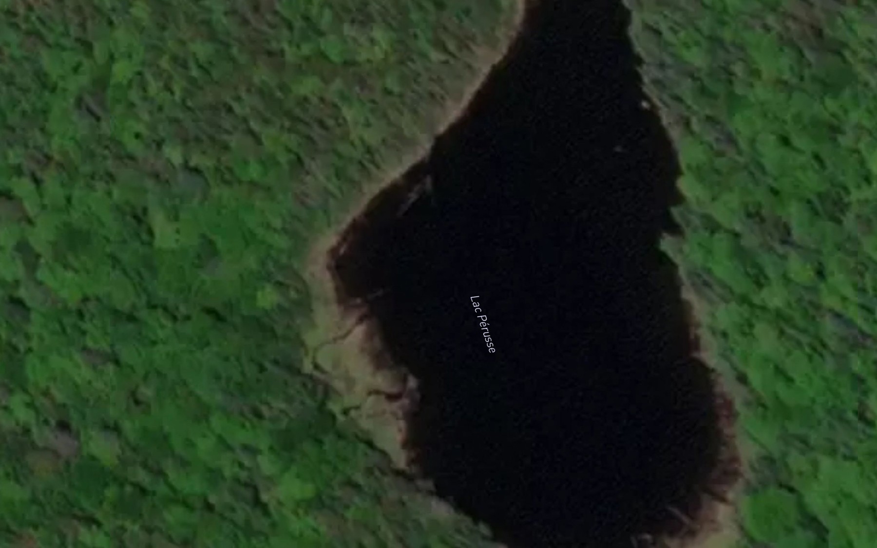 Satellite map of the Lac Perusse