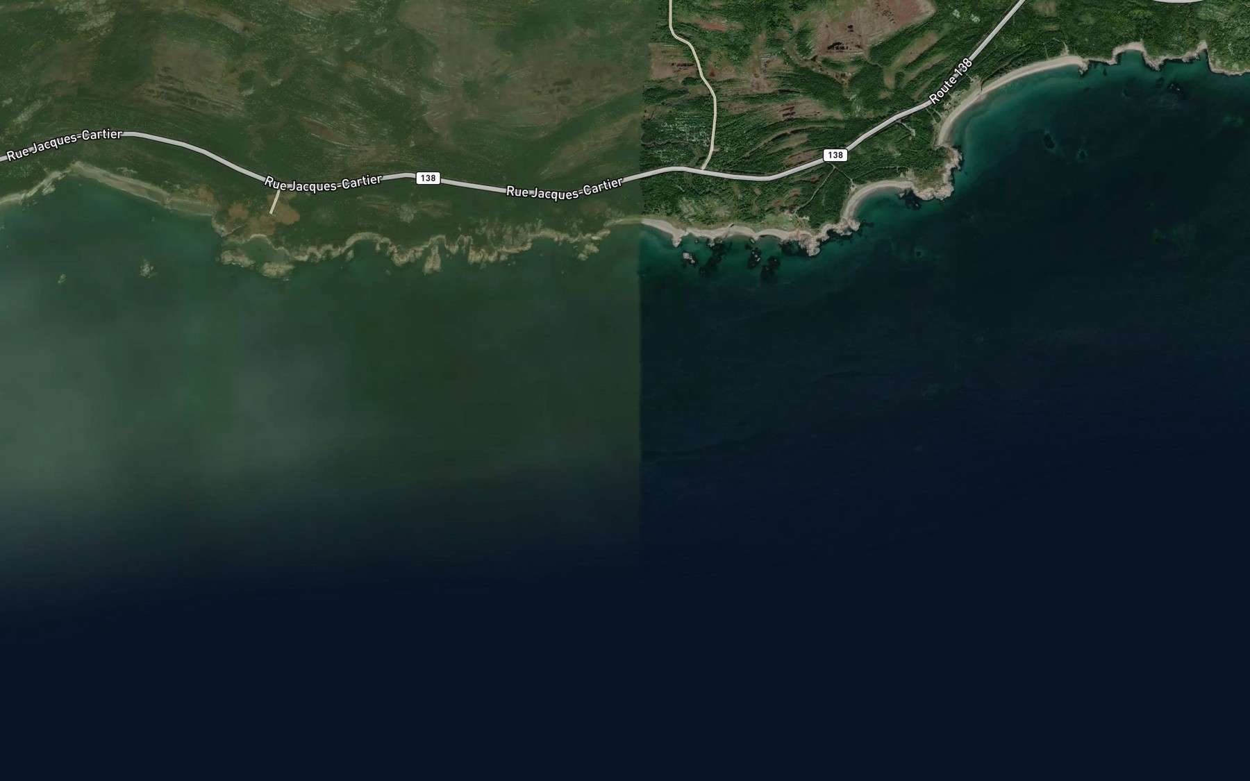Satellite map of the Anse aux Pois